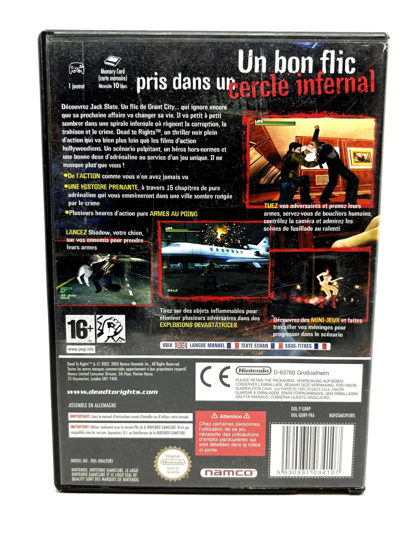 Dead to Rights Nintendo Gamecube