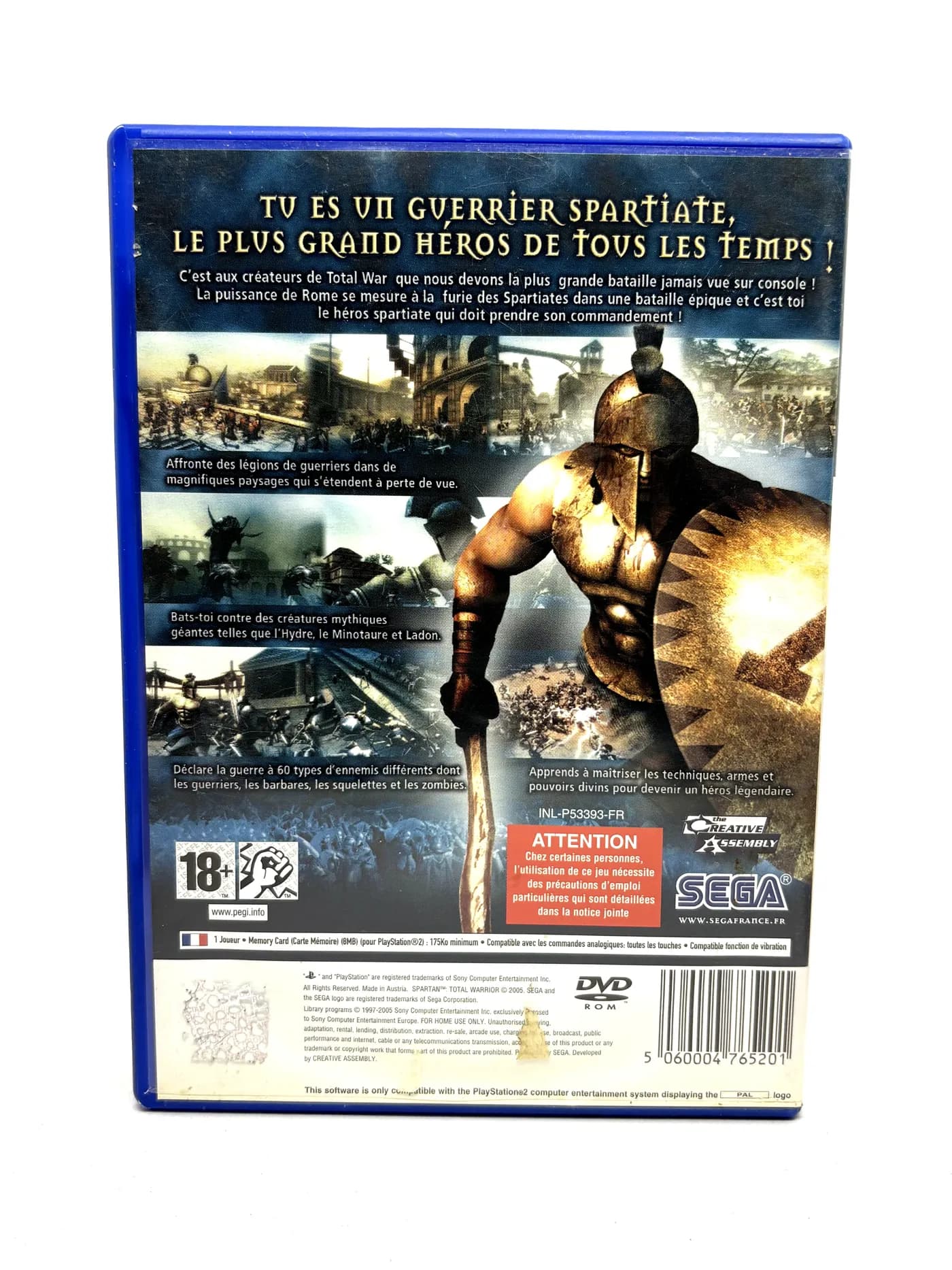 Spartan Total Warrior PS2