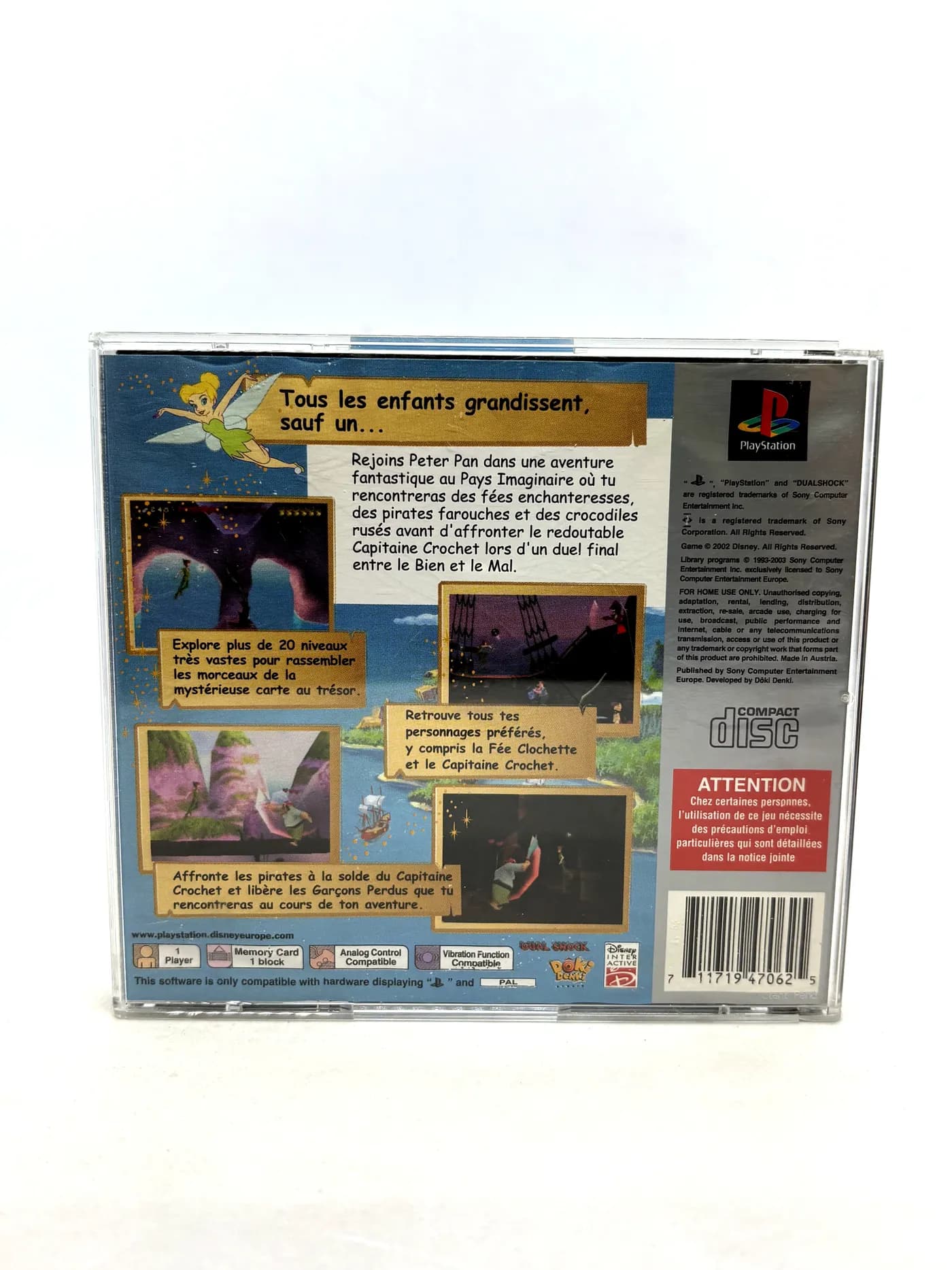 Peter Pan: Adventures in Never Land PS1 PSX (FR)