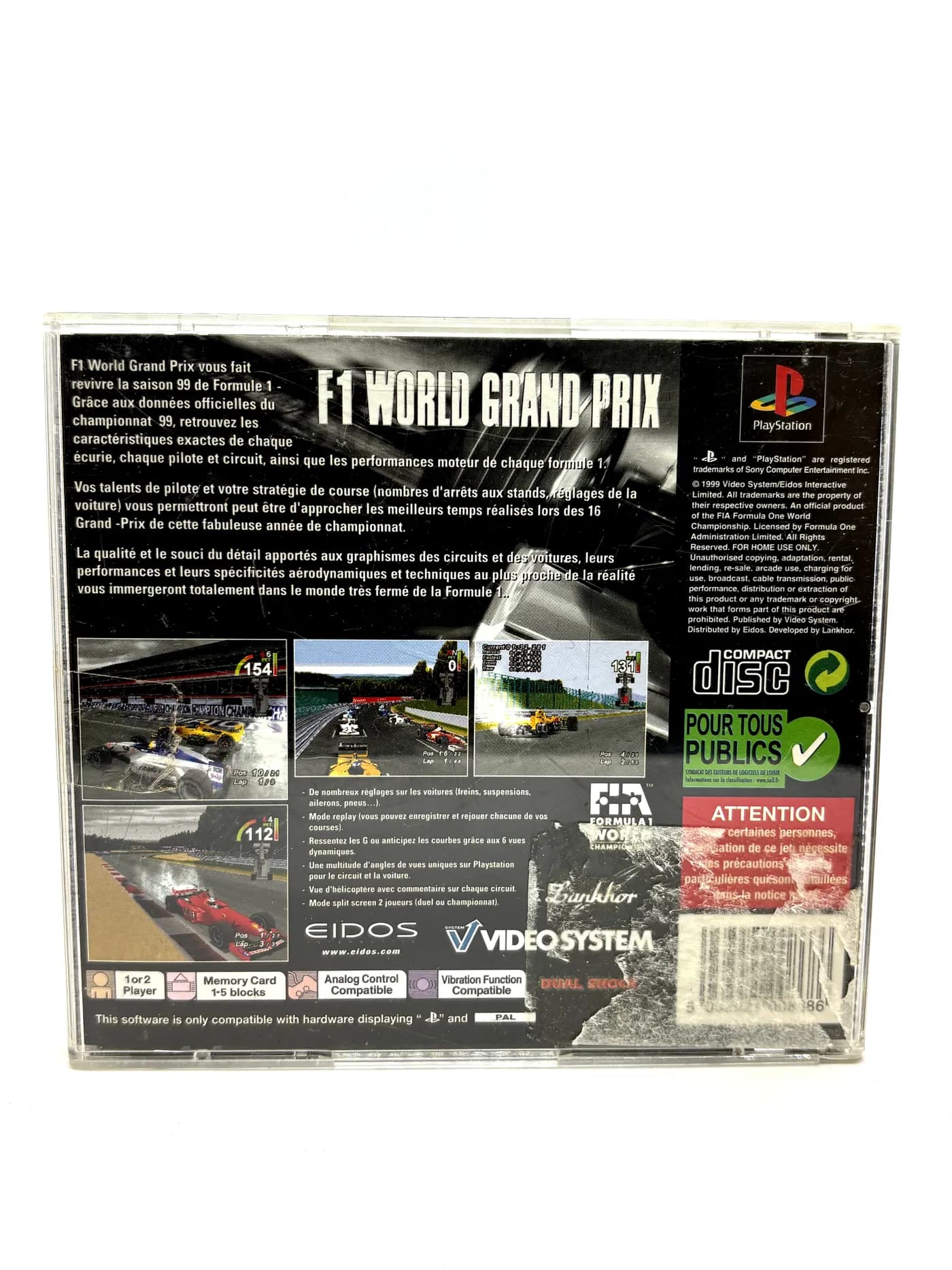 F1 World Grand Prix PS1 PSX