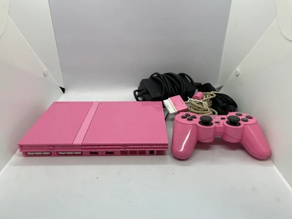 PlayStation 2 Slim Pink SCPH-77004 Console Set