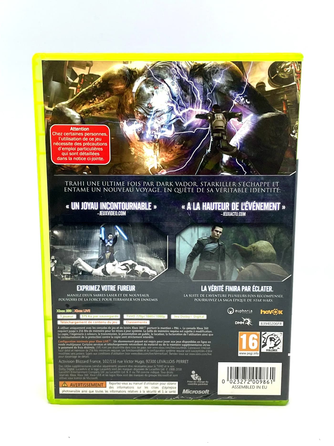 Star Wars The Force Unleashed II Xbox 360