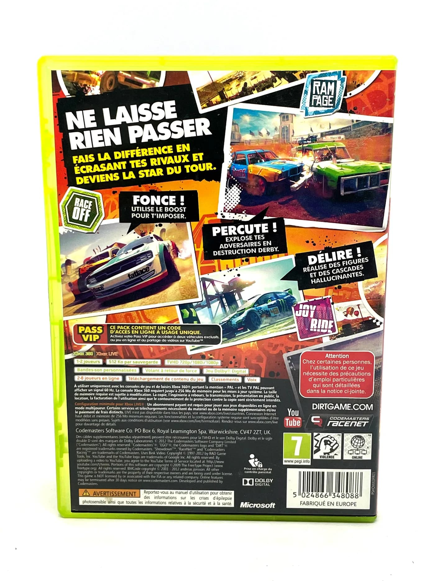 DIRT Showdown Xbox 360