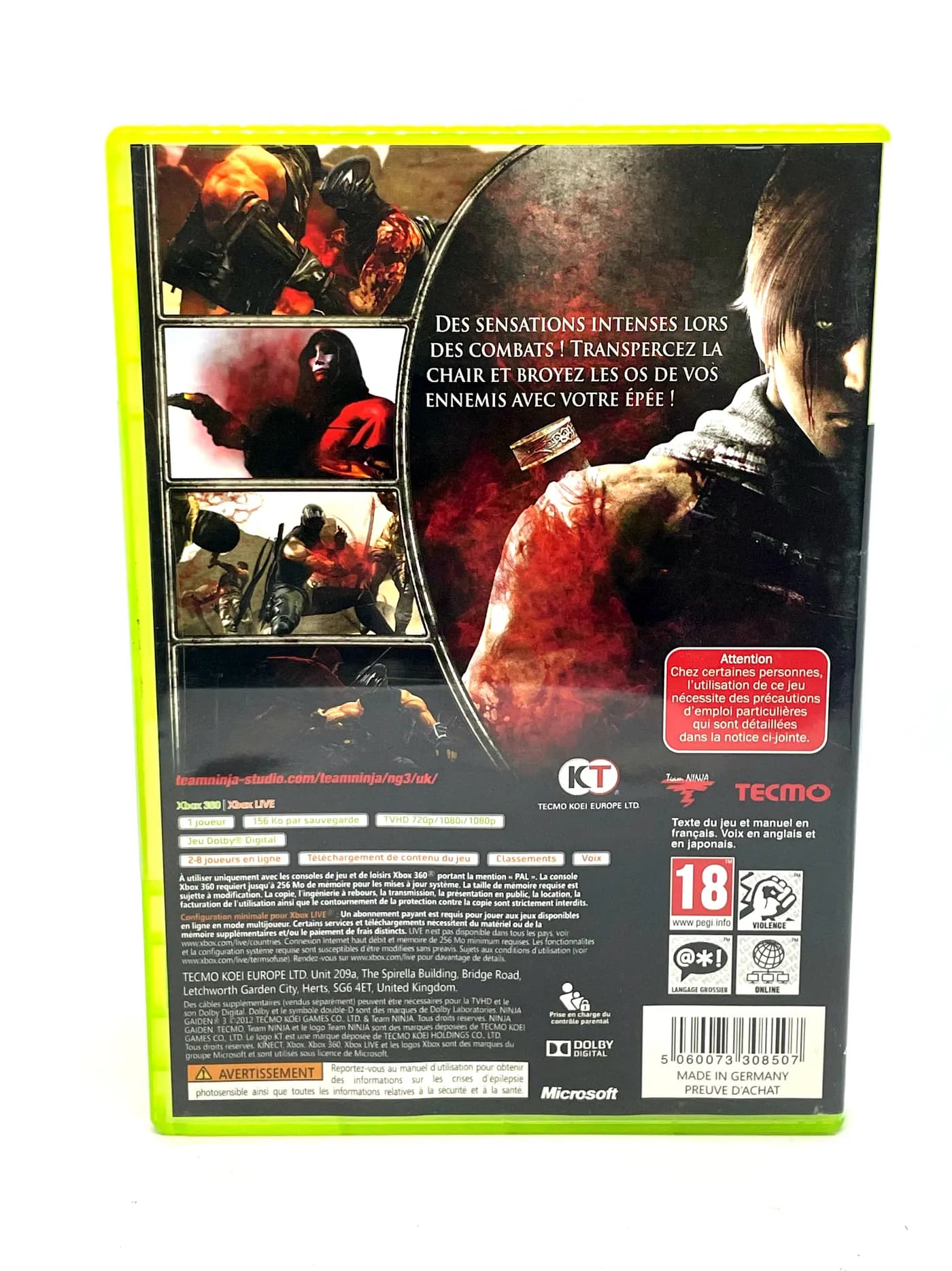 Ninja Gaiden 3 Xbox 360