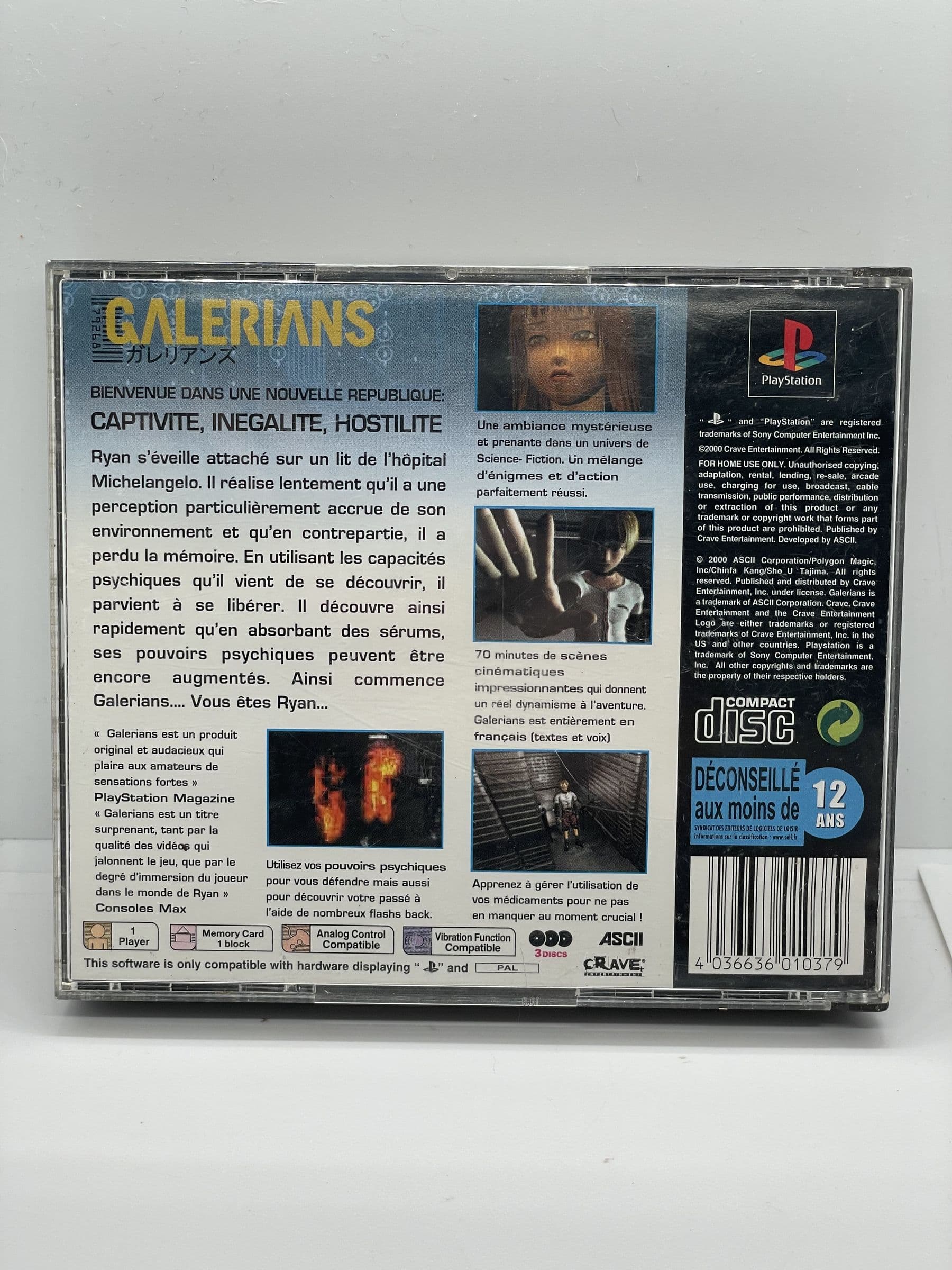 Galerians PS1 PSX (FR)