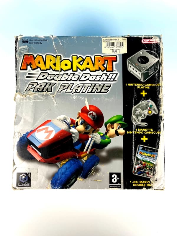 Nintendo Gamecube Mario Kart Double Dash Platinum Pack console