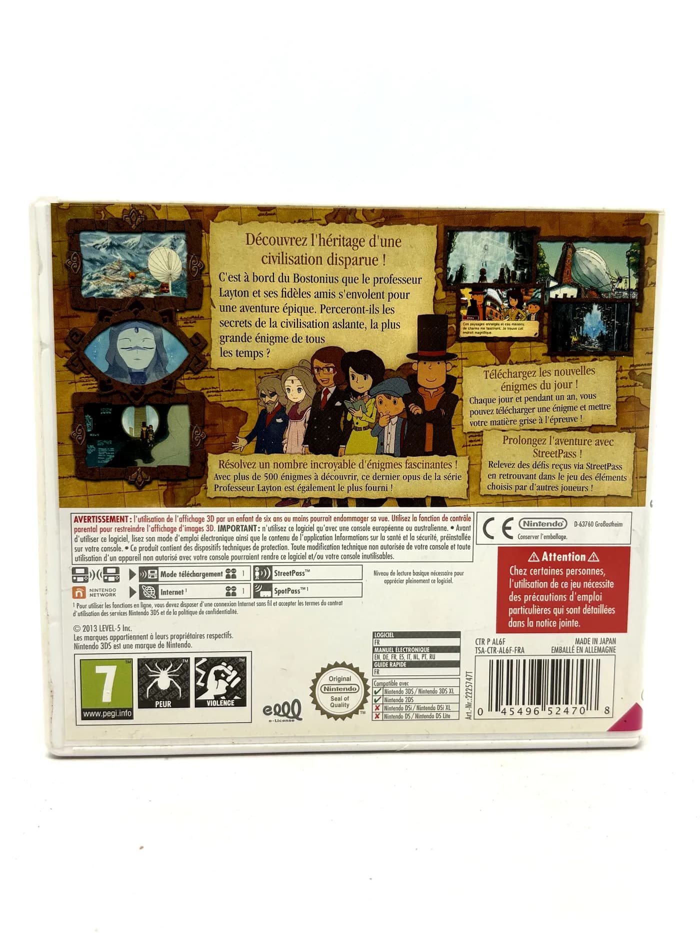 Professor Layton and the Azran Legacy Nintendo 3DS (FR)