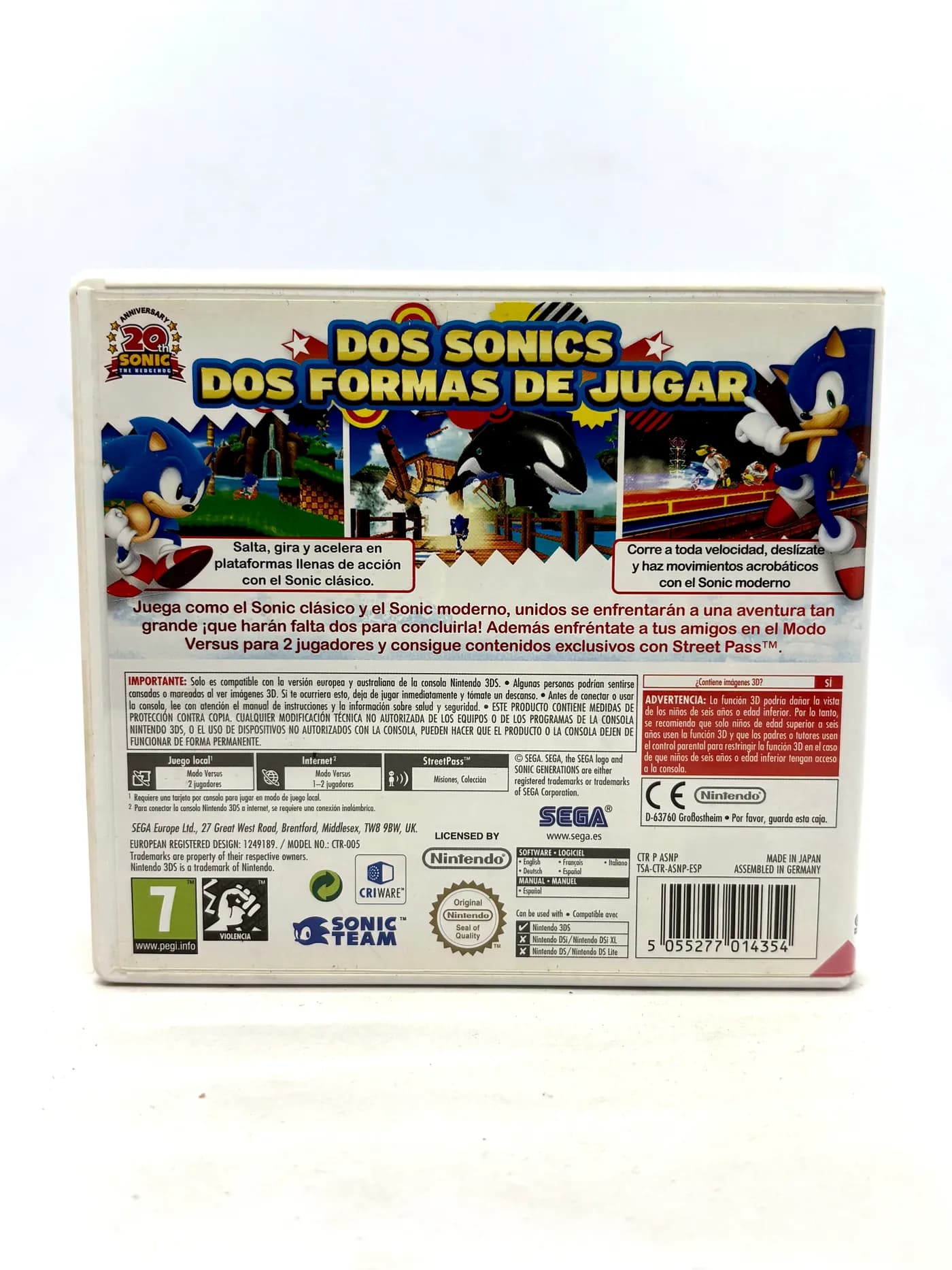 Sonic Generations Nintendo 3DS