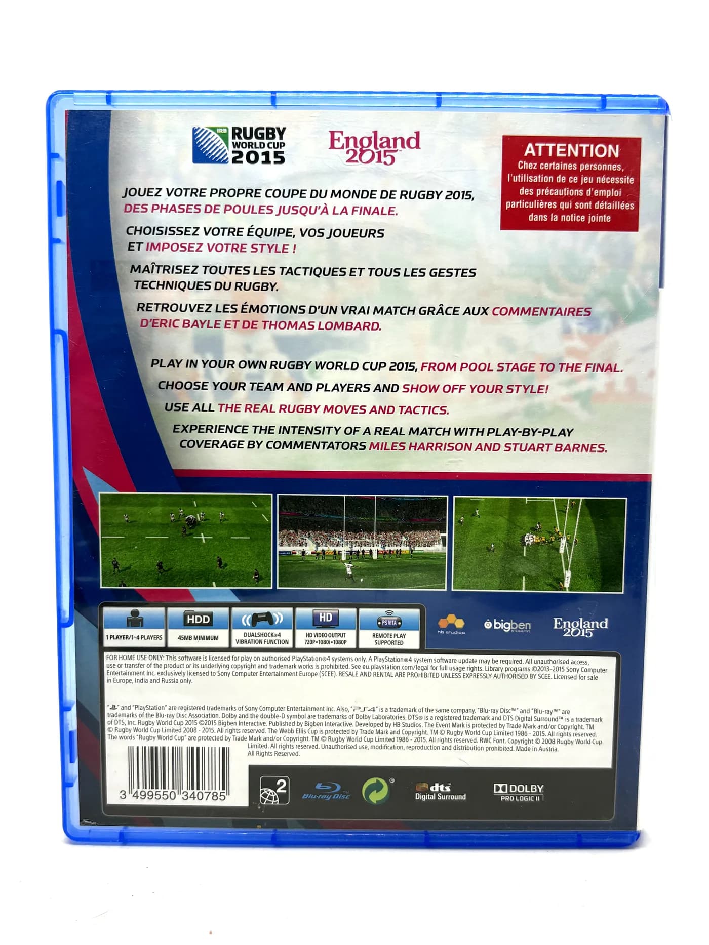 Rugby World Cup 2015 PS4