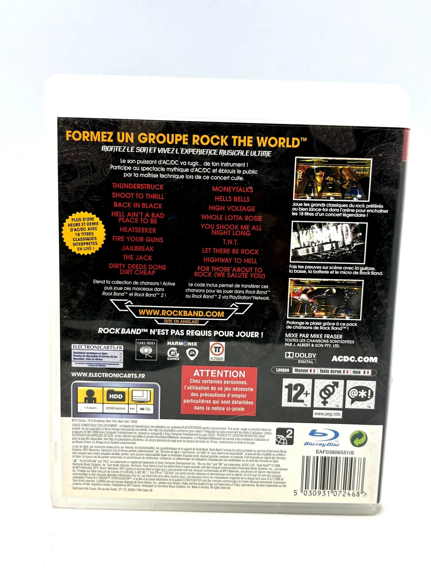 AC DC Live Rockband PS3