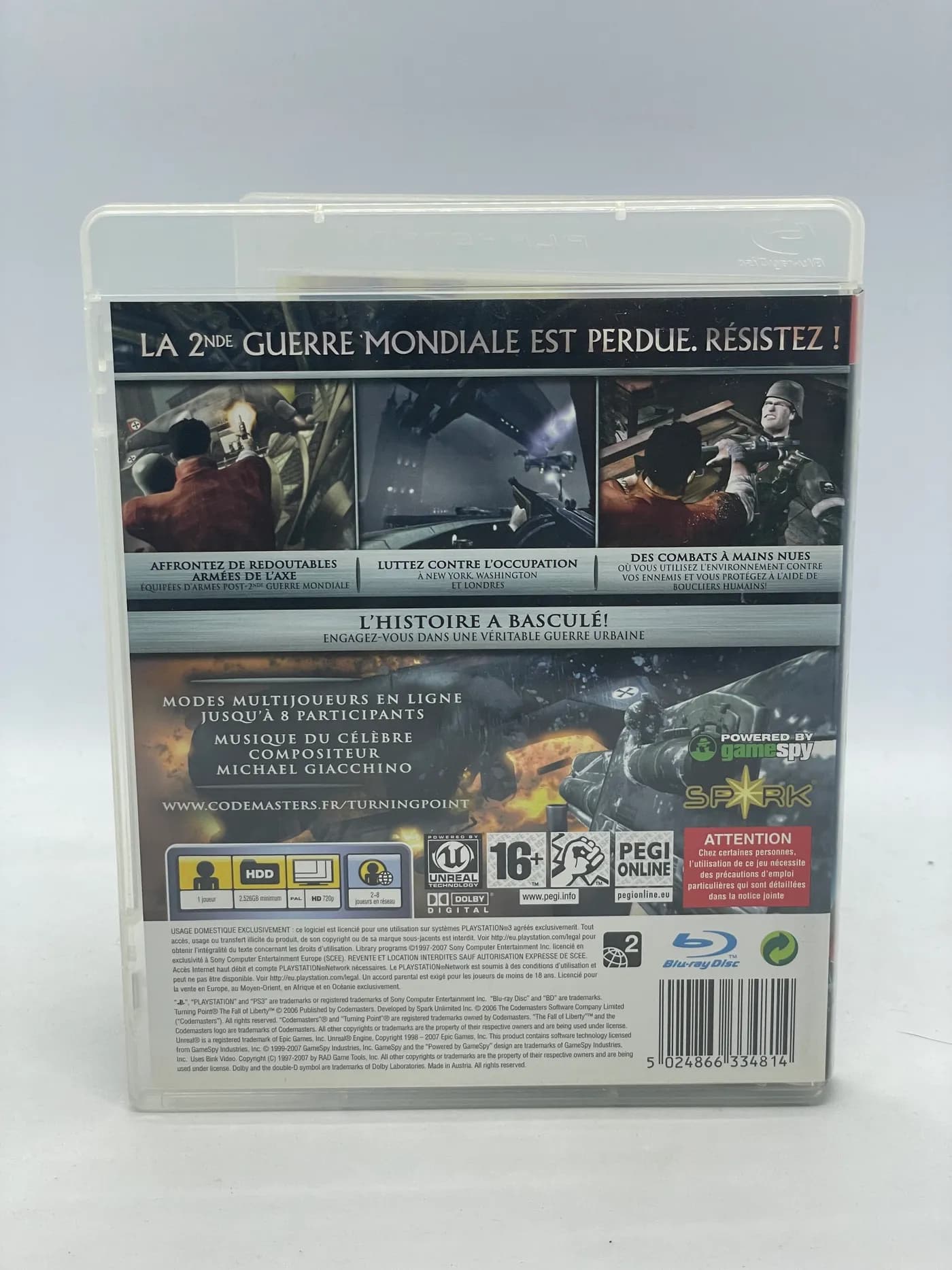 Turning Point Fall of Liberty PS3 (FR/GER)