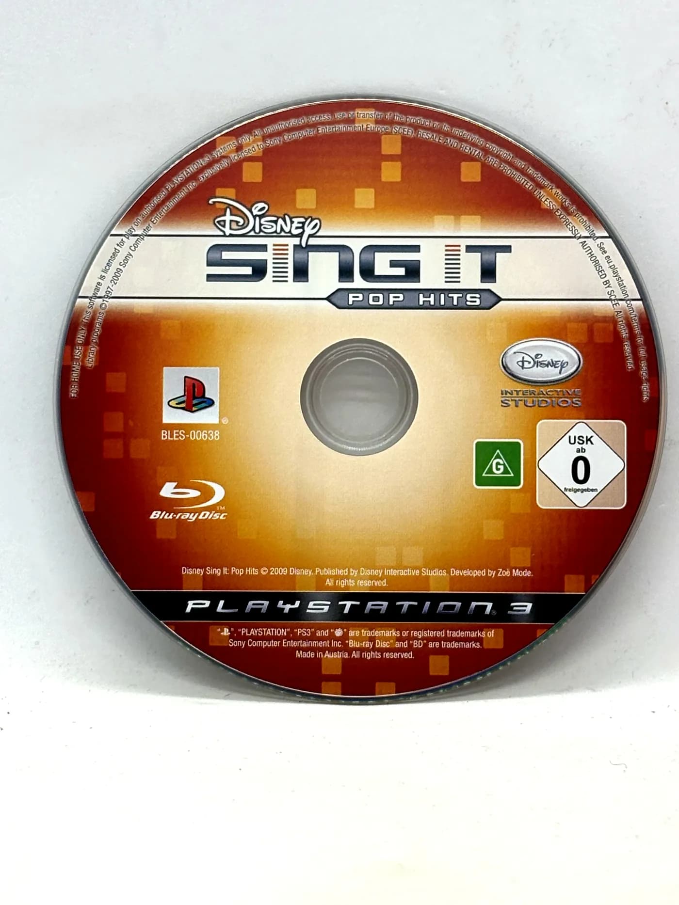 Disney Sing It Pop Hits PS3 (game only)