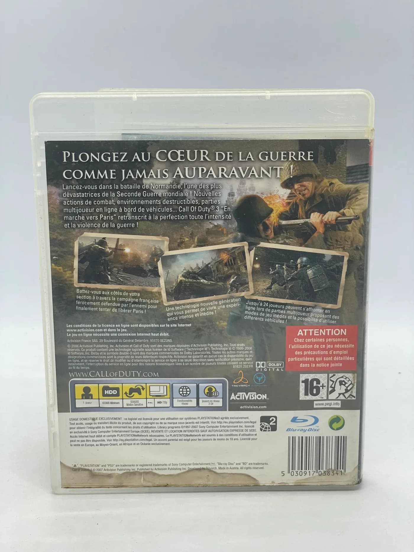 Call of Duty 3 PS3 (FR)