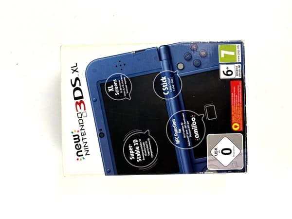 New Nintendo 3DS XL Metallic Blue Console Complete (IPS Top)