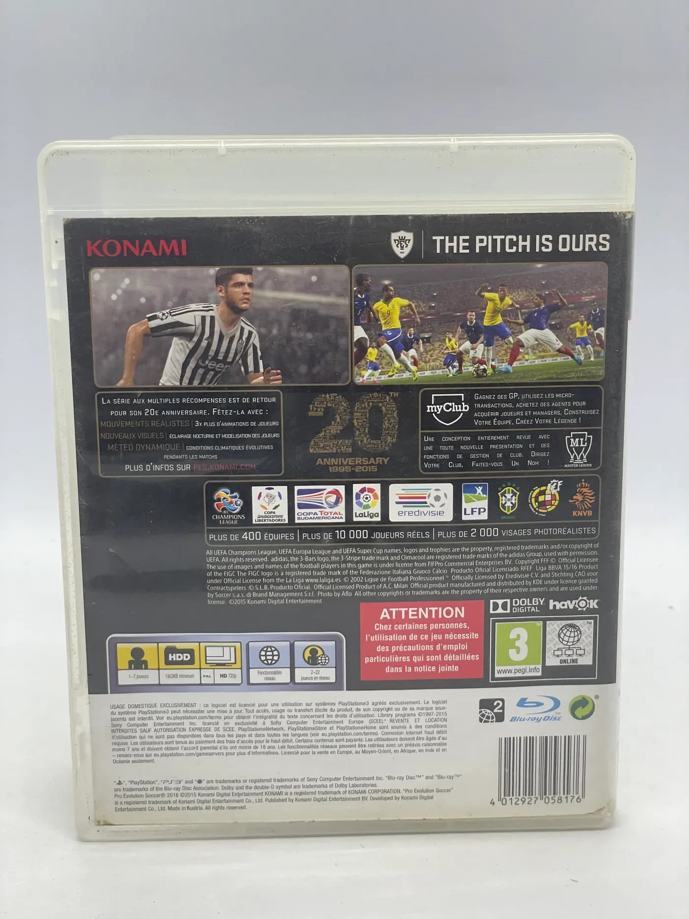 Pro Evolution Soccer 2016 PS3