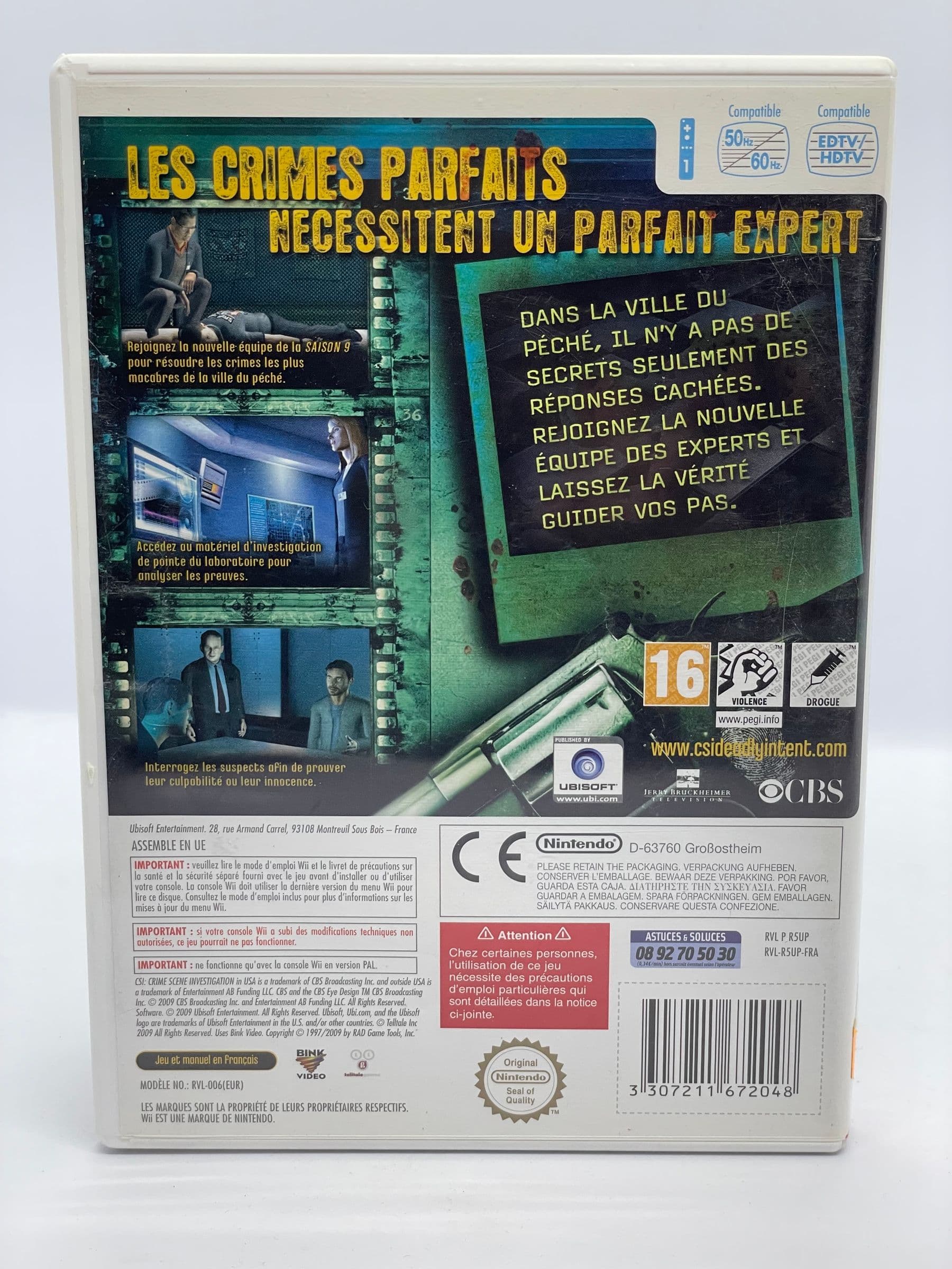 CSI: Crime Scene Investigation: Deadly Intent Nintendo Wii