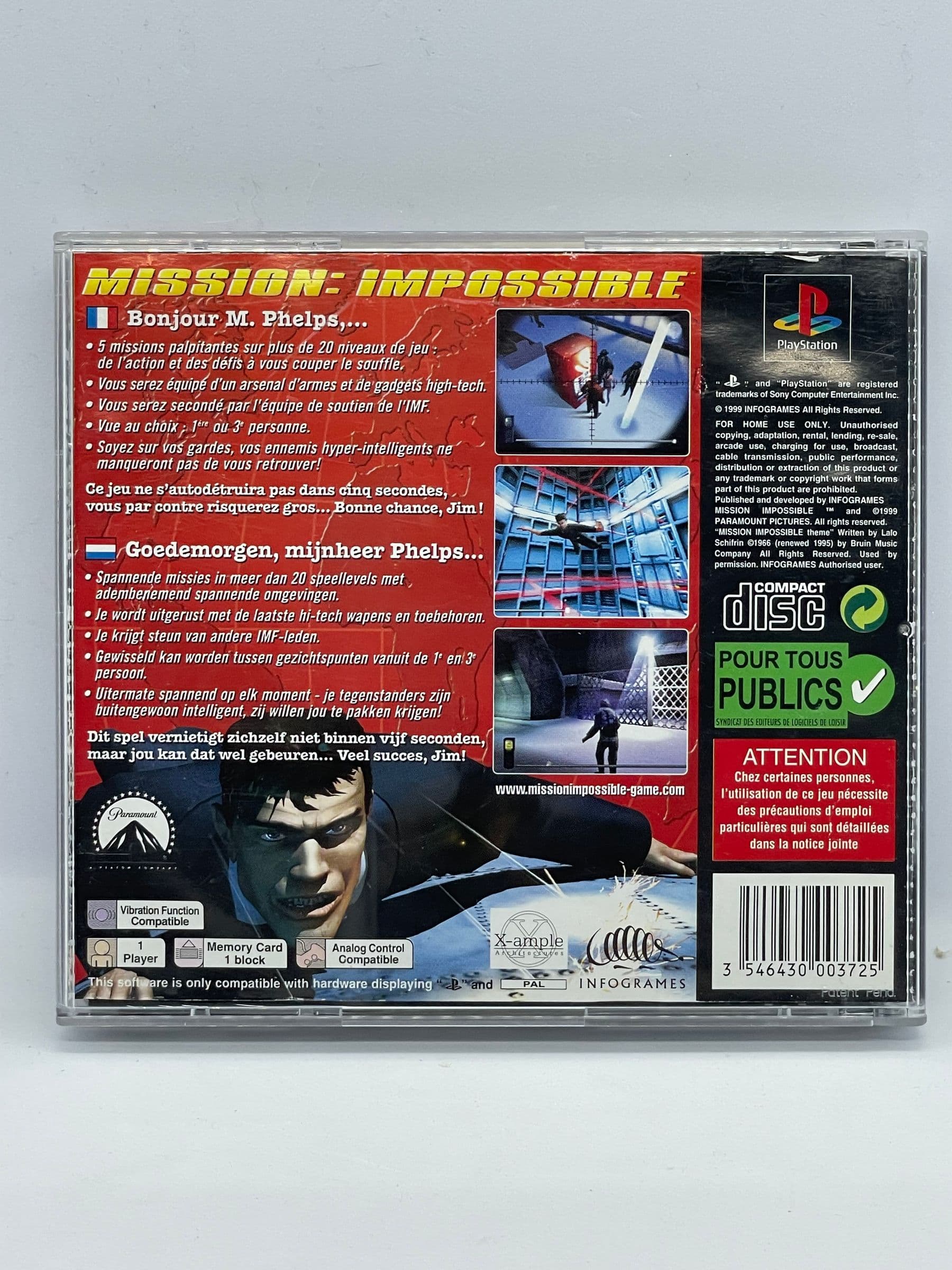 Mission Impossible PS1 PSX