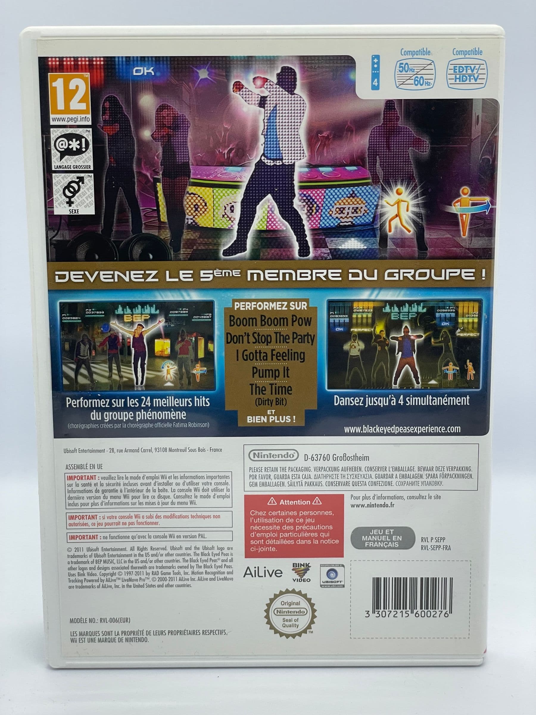 The Black Eyed Peas Experience Nintendo Wii