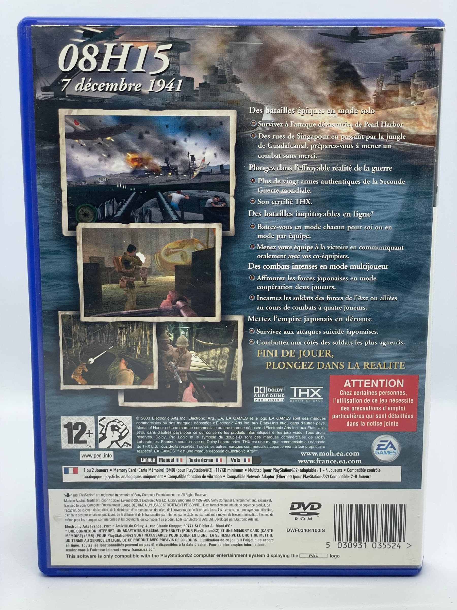 Medal of Honor Rising Sun PS2 (FR)