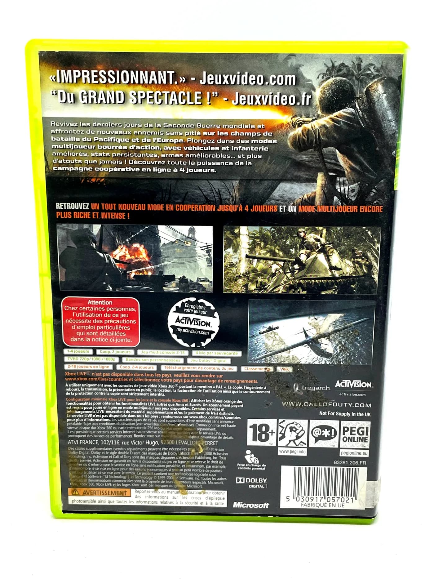 Call of Duty World at War Xbox 360