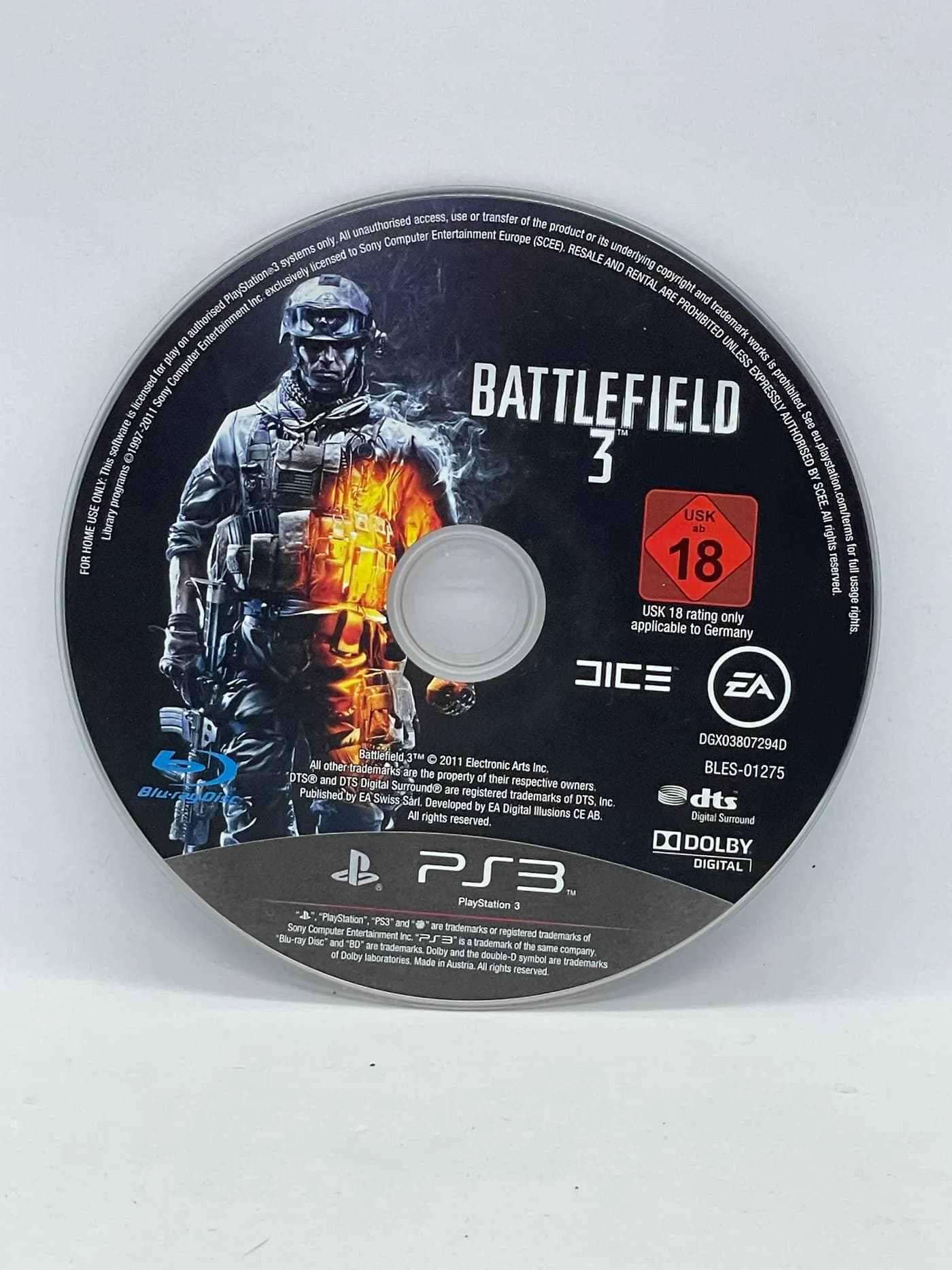 Battlefield 3 PS3 (game only)