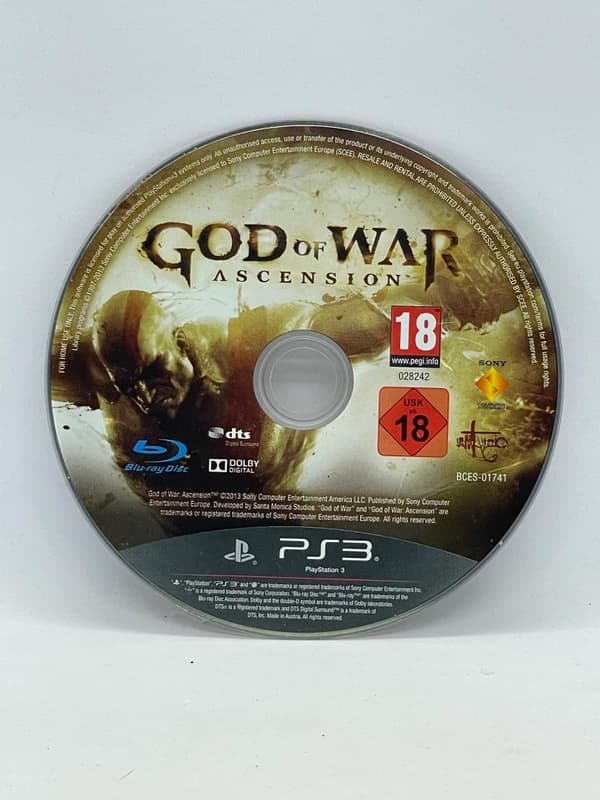 God of War Ascension PS3 (game only)