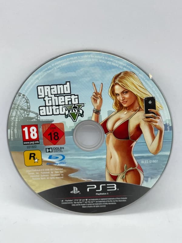 Grand Theft Auto V PS3 (game only)