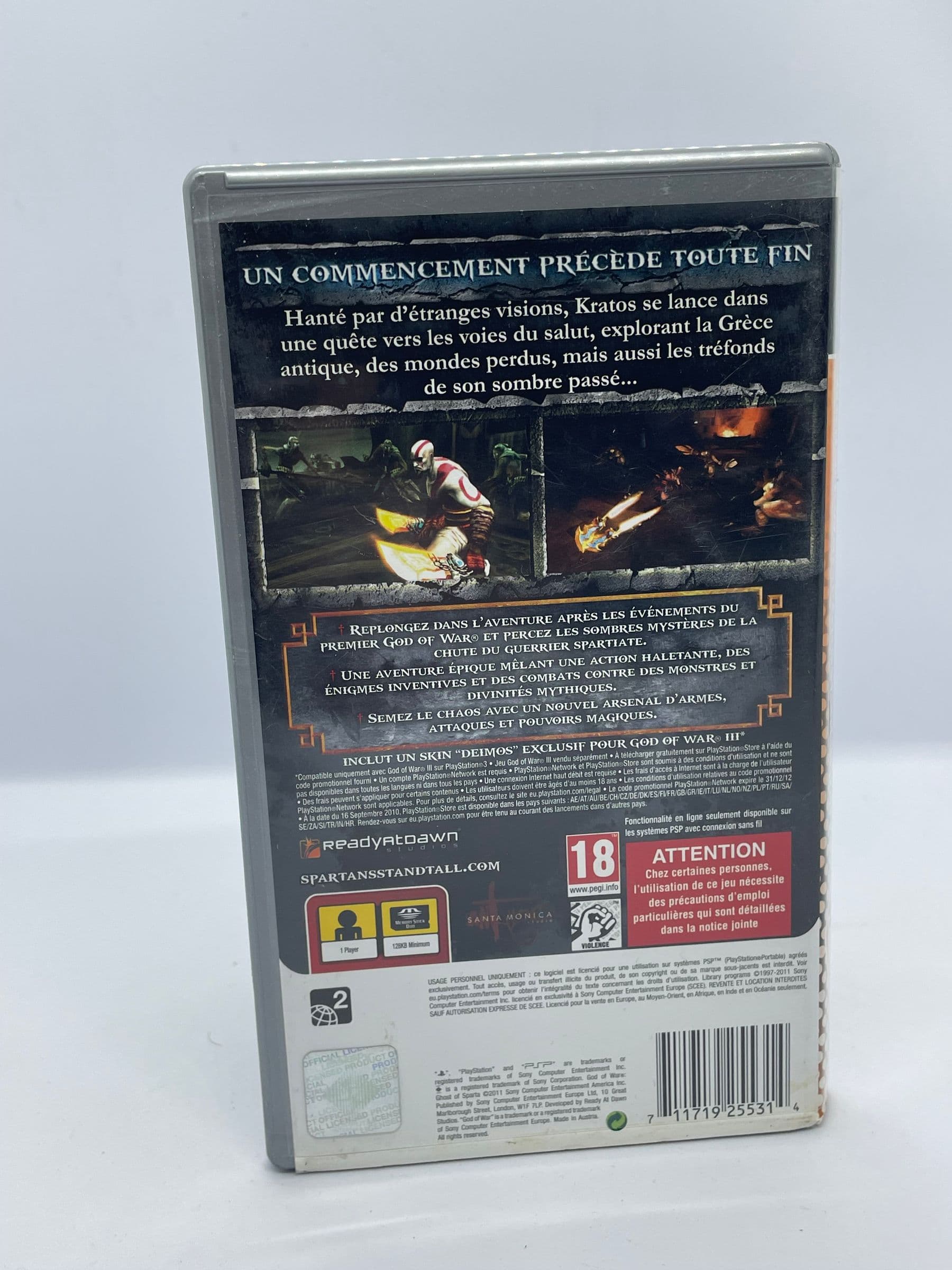 God of War Ghost of Sparta PSP
