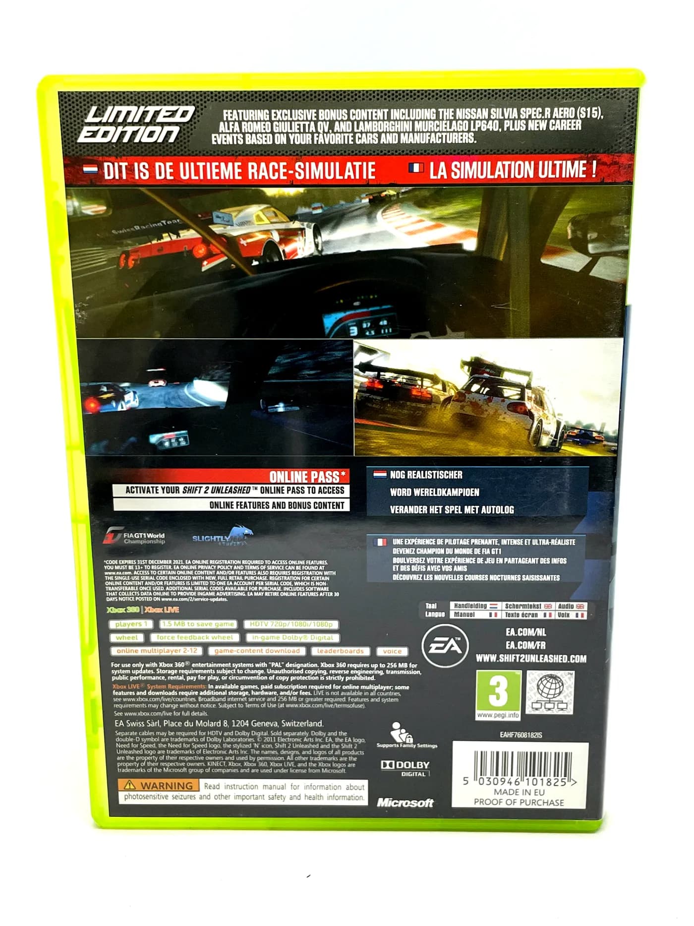 SHIFT 2 Unleashed Limited Edition Xbox 360