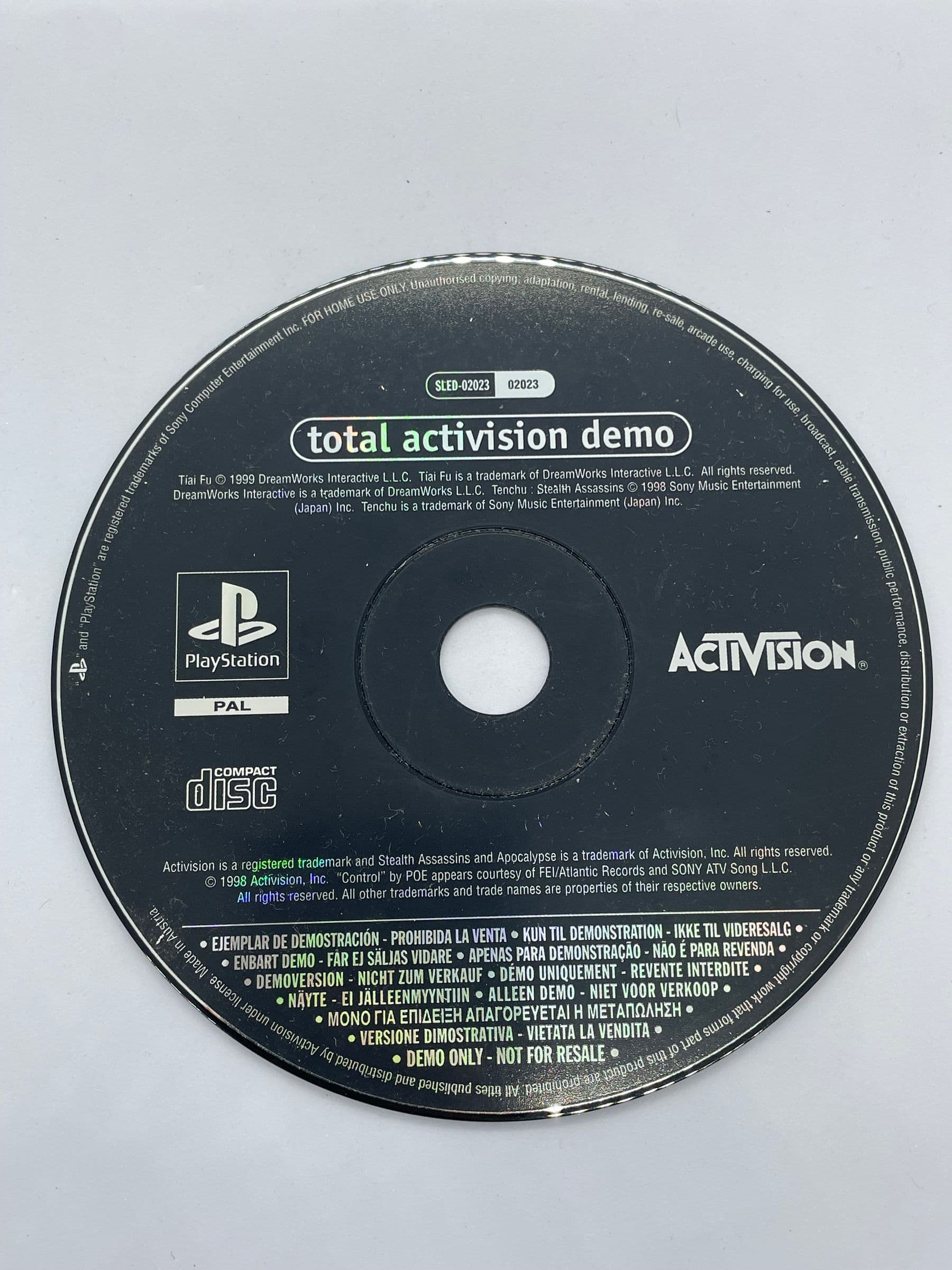 Total Activision Demo PS1 PSX (CD) (FR)