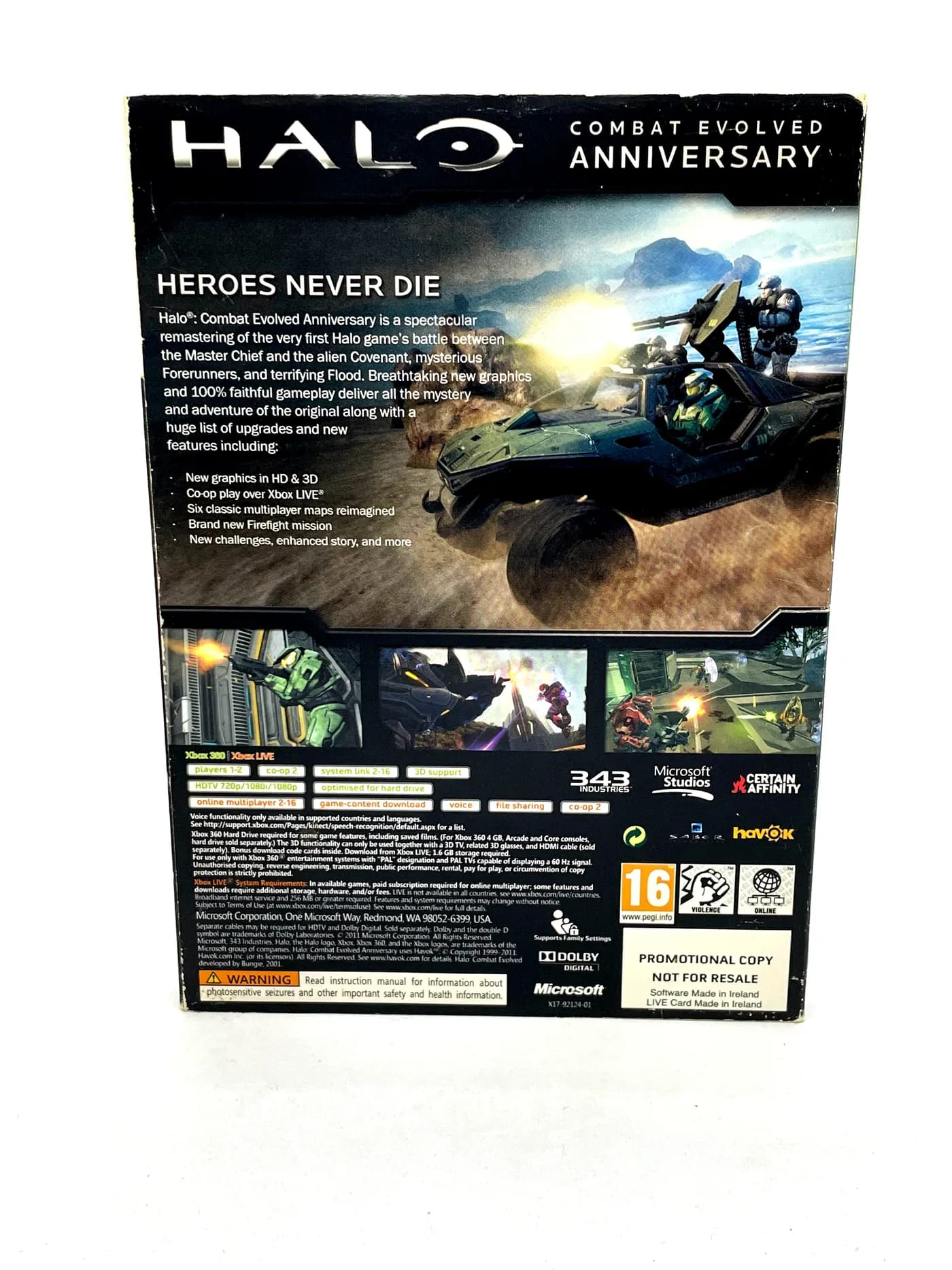 Halo Combat Evolved Anniversary PROMO Xbox 360