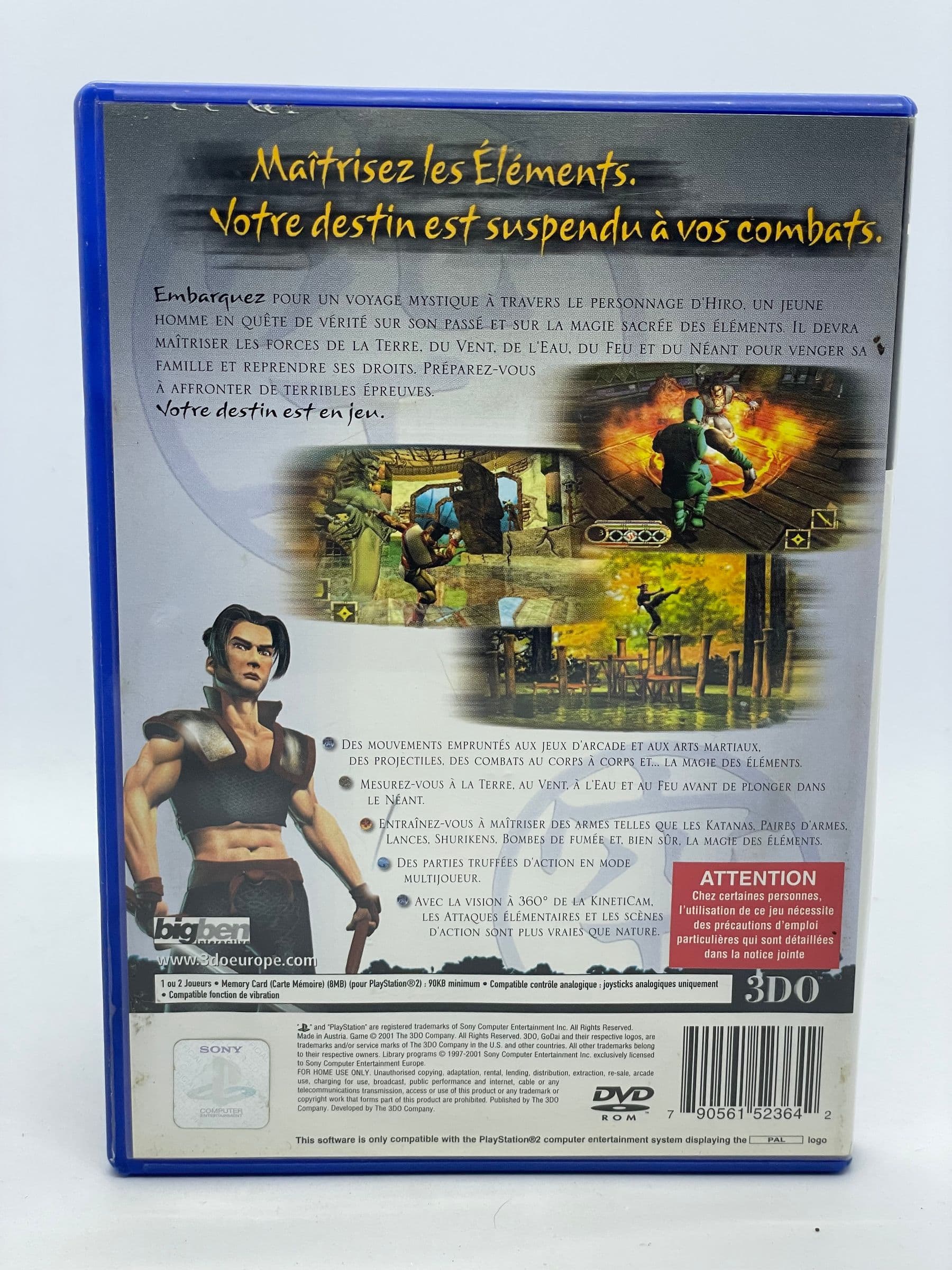 GoDai Elemental Force PS2 (FR)