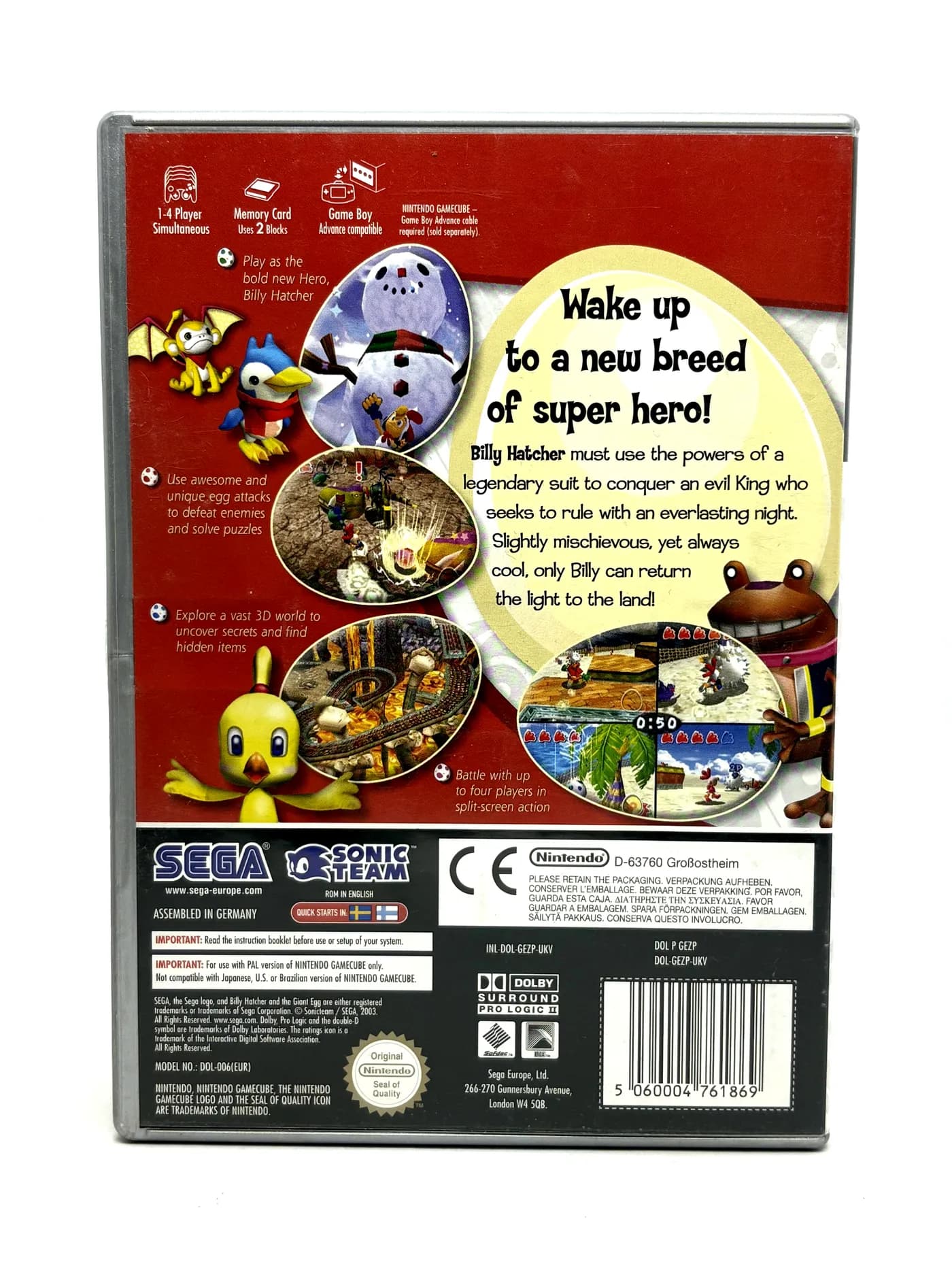 Billy Hatcher and the Giant Egg Nintendo