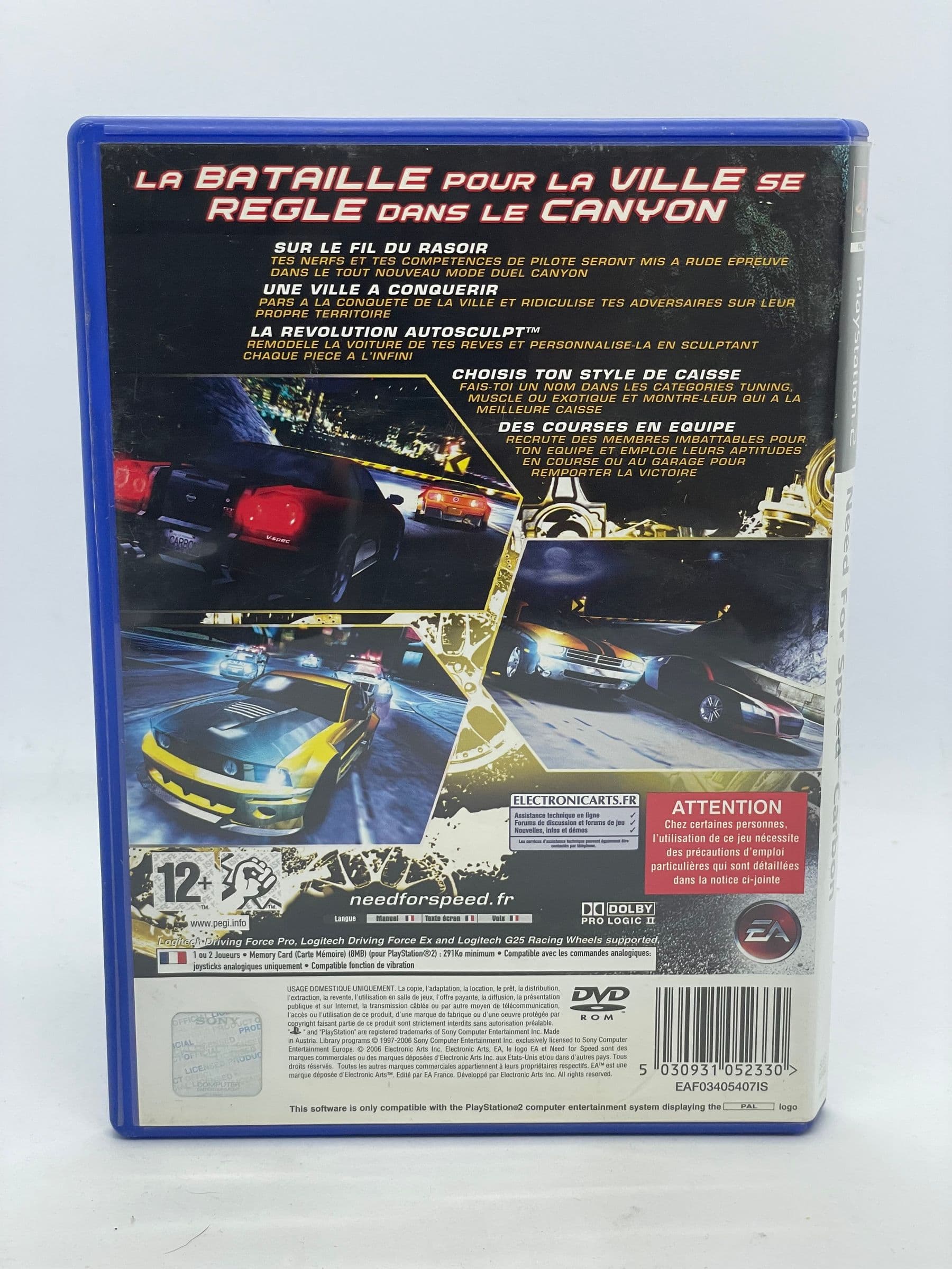 Need for Speed Carbon PS2 (FR)