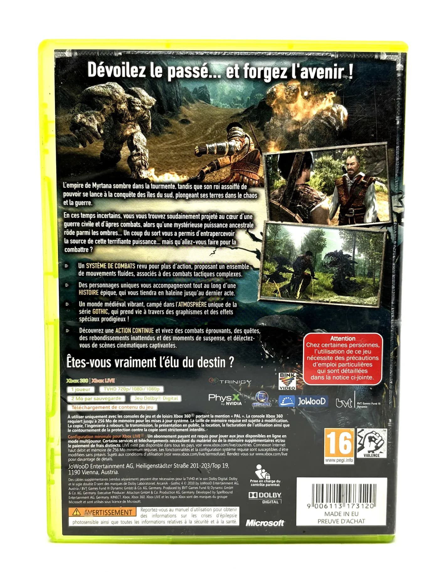 Arcania Gothic 4 Xbox 360