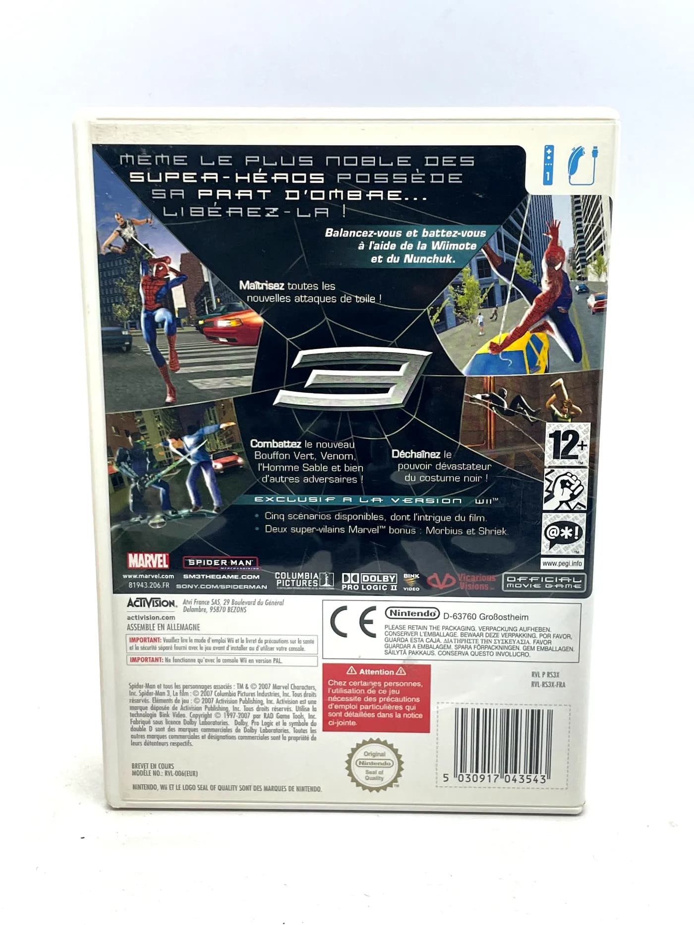 Spider-Man 3 Nintendo Wii