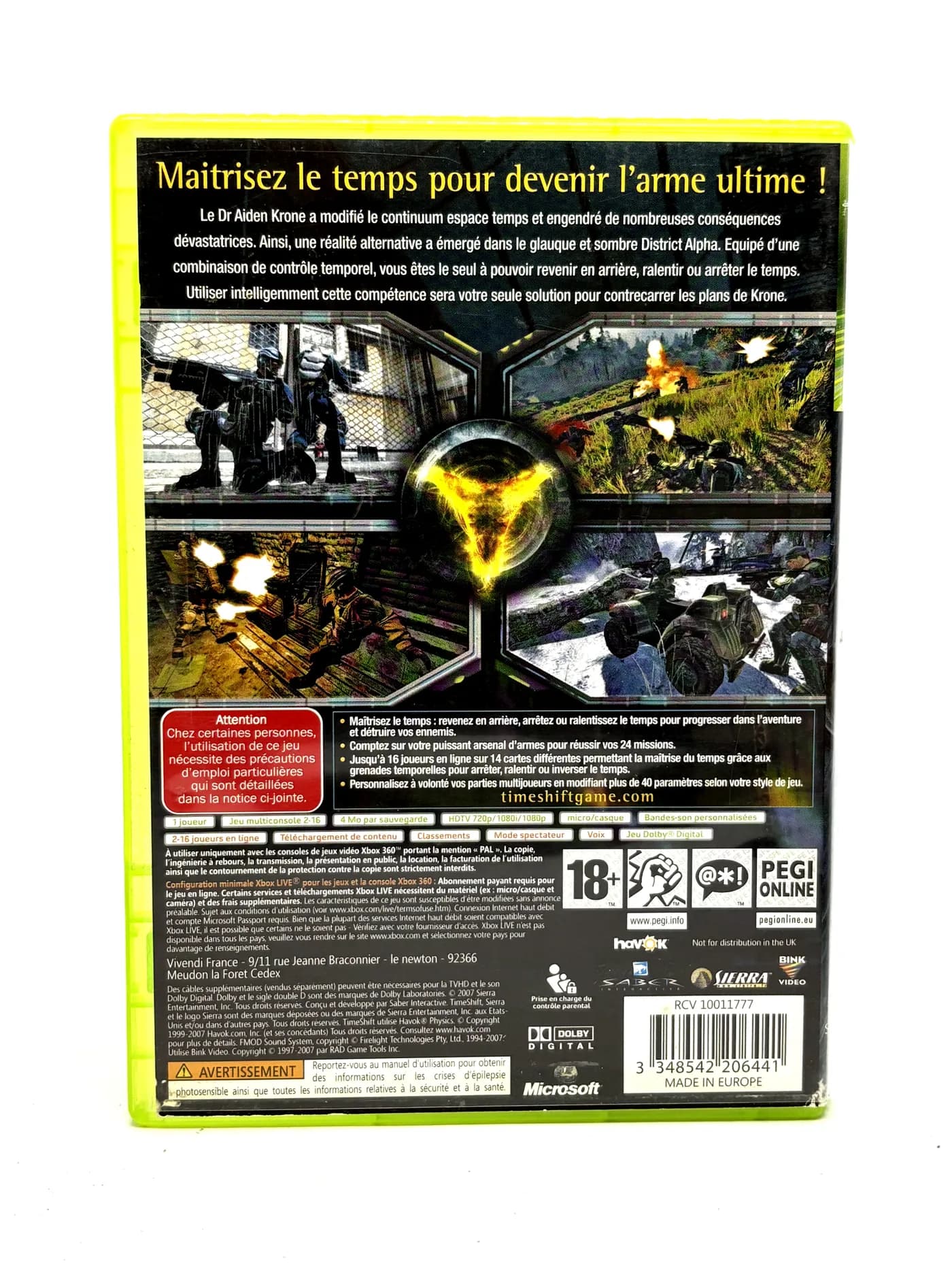 Timeshift Xbox 360