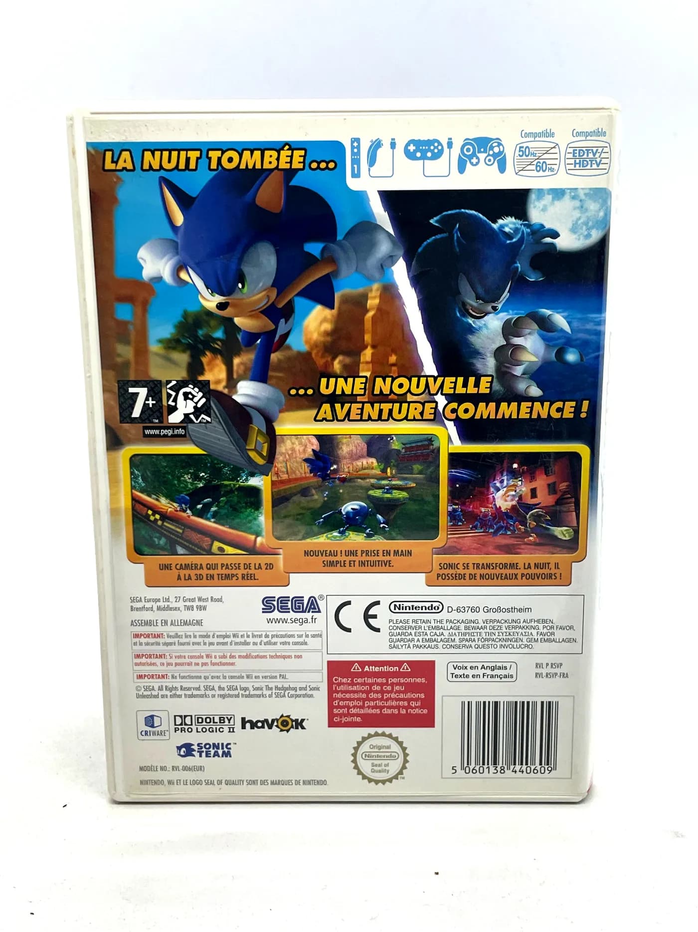 Sonic Unleashed Nintendo Wii