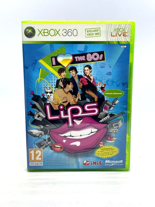 Lips I Love The 80's Xbox 360 (New & Sealed)