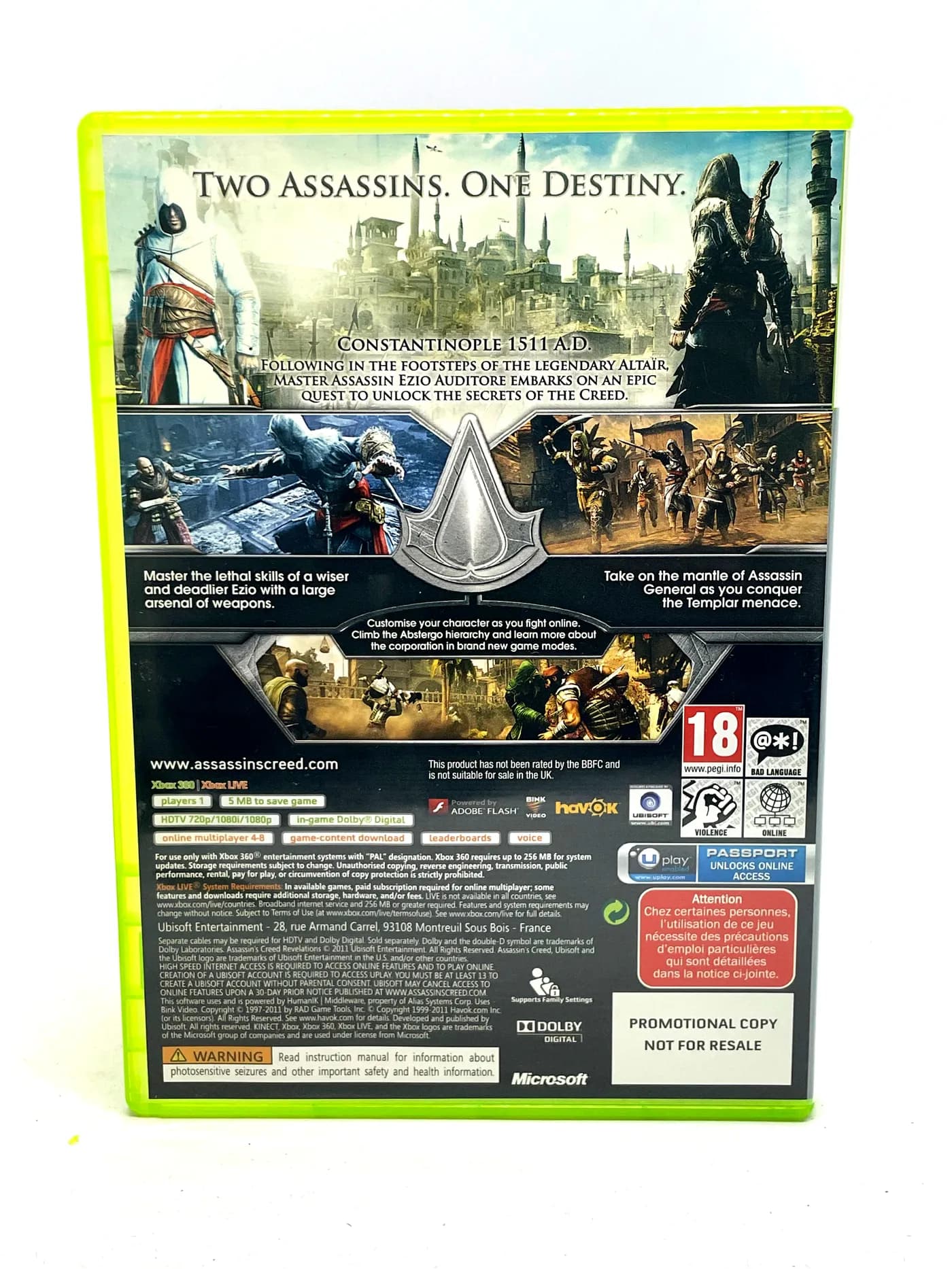 Assassin's Creed Revelations PROMO Xbox 360