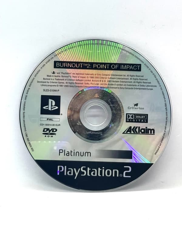 Burnout 2 Point of Impact PS2 (game only)