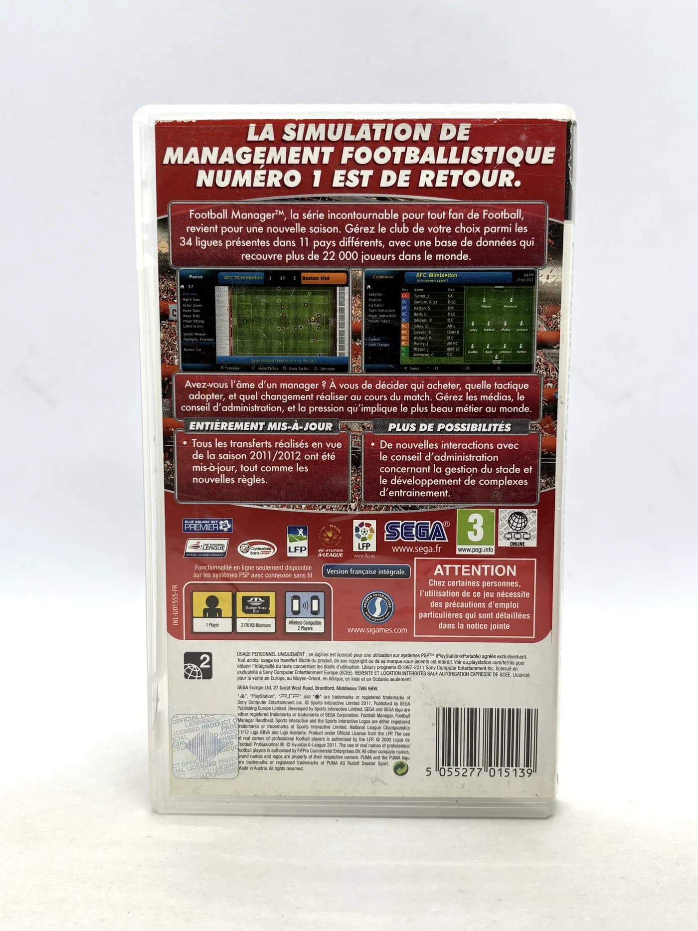 Football Manager Handheld 2012 PSP