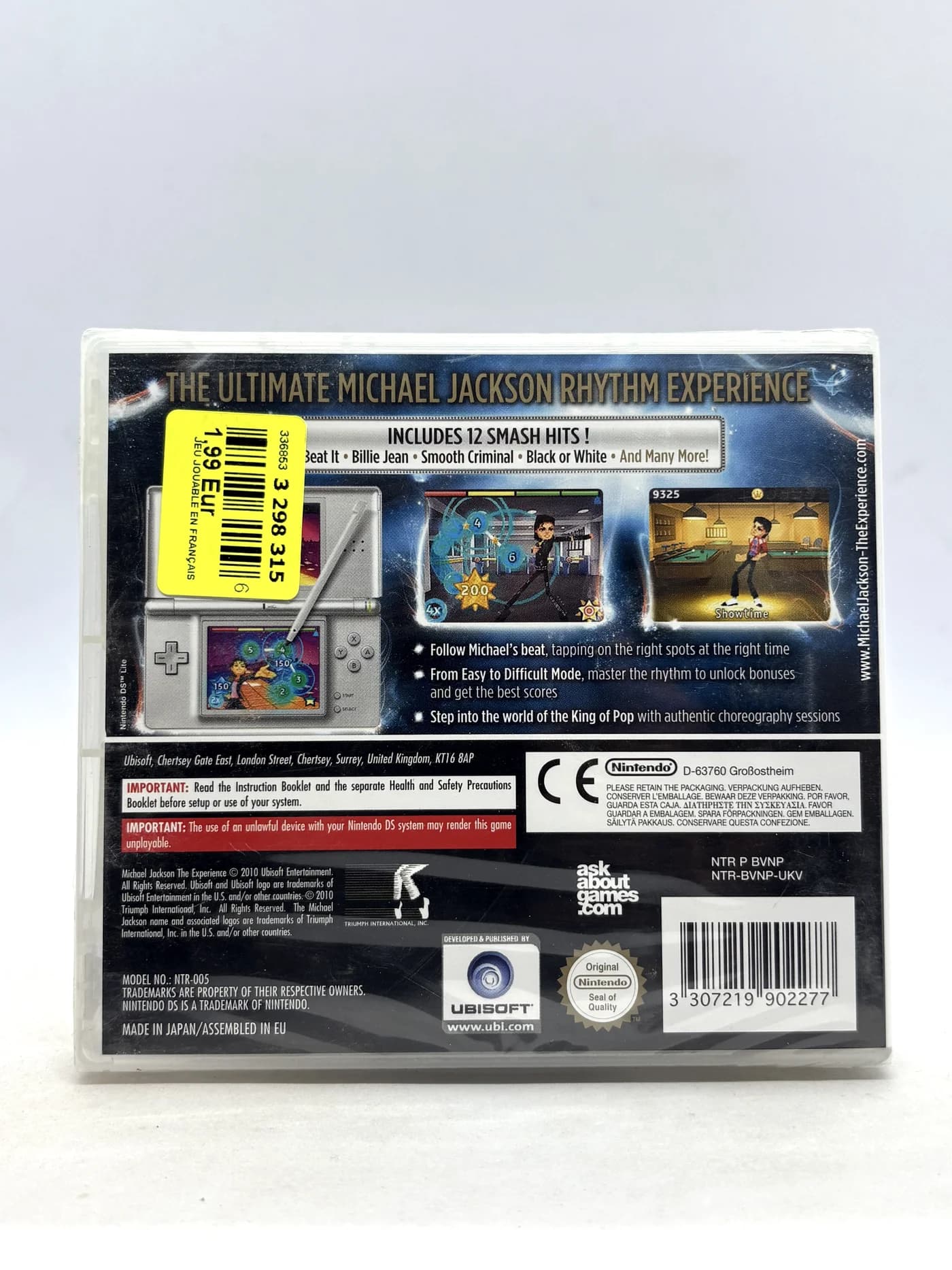 Michael Jackson The Experience Nintendo DS (Brand New & Factory Sealed)