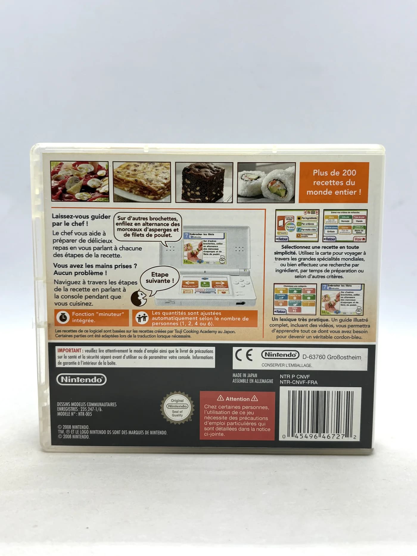Cooking Lessons Nintendo DS (FR)