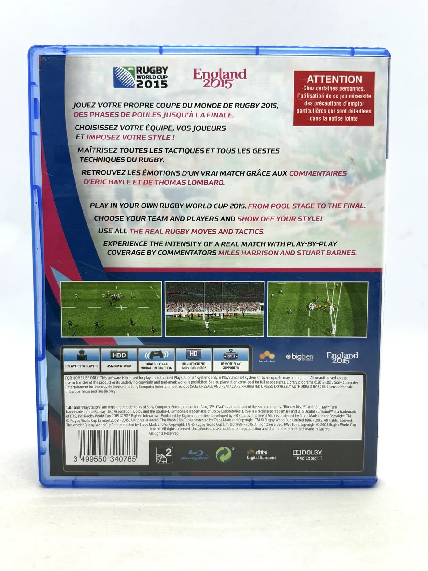 Rugby World Cup 2015 PS4