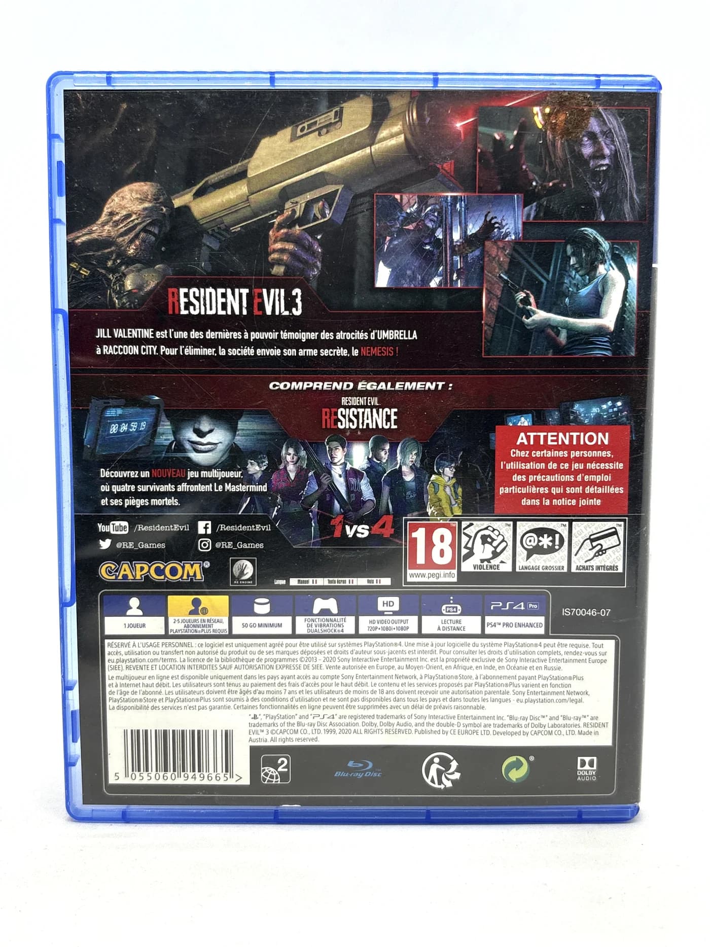 Resident Evil 3 PS4