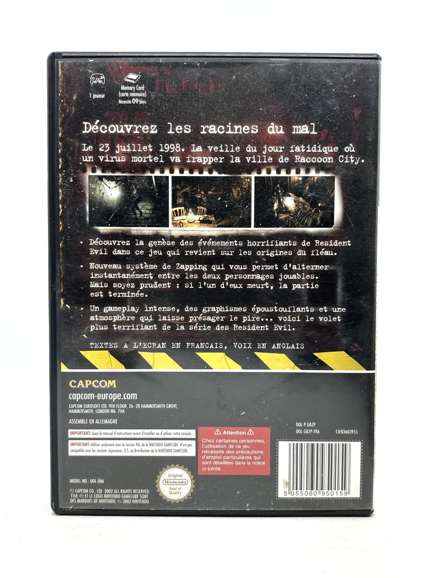 Resident Evil Zero Nintendo Gamecube