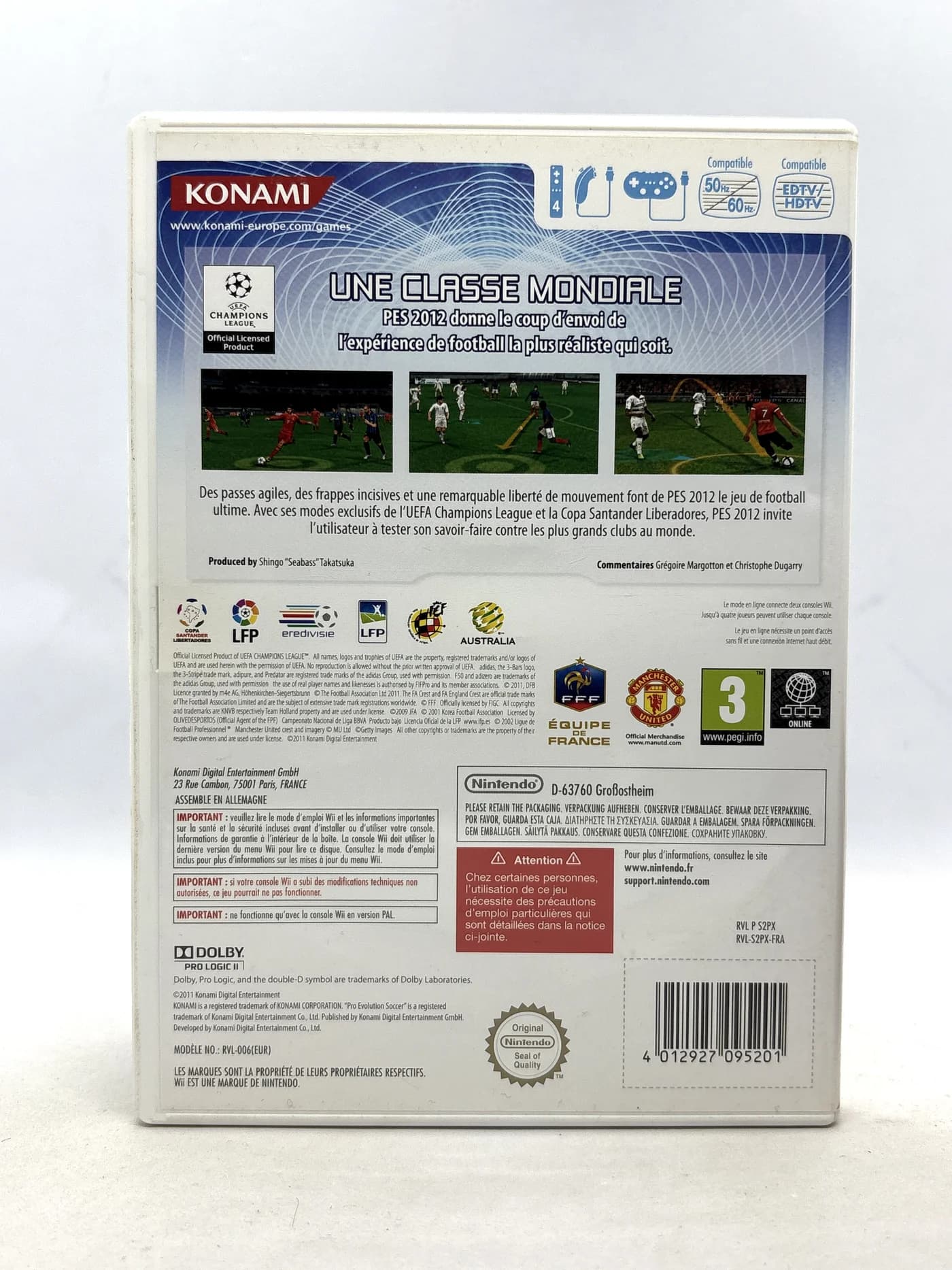 Pro Evolution Soccer 2012 Nintendo Wii (FR)