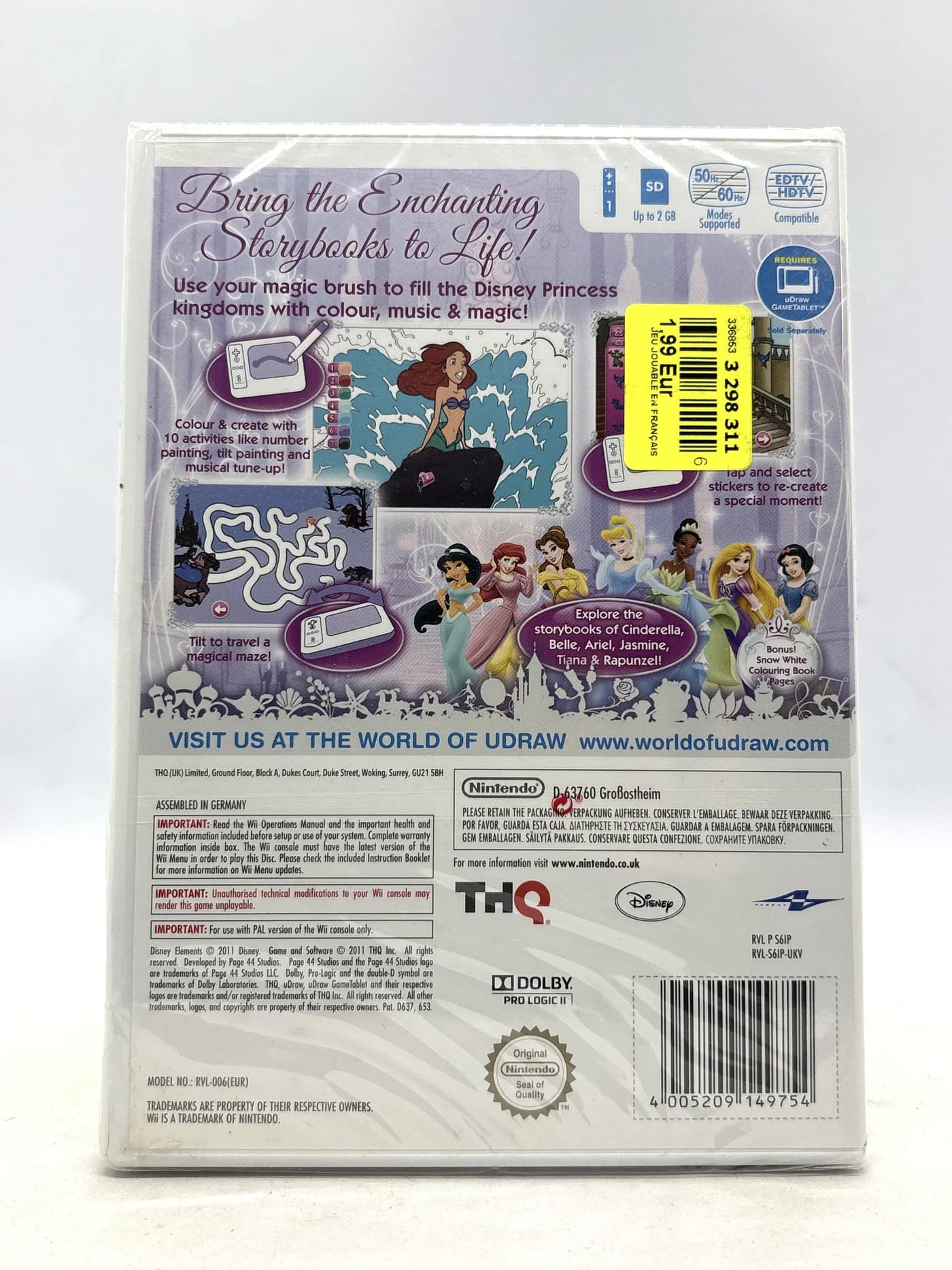 Disney Princess Enchanted Storybooks Nintendo Wii (Brand New & Sealed)