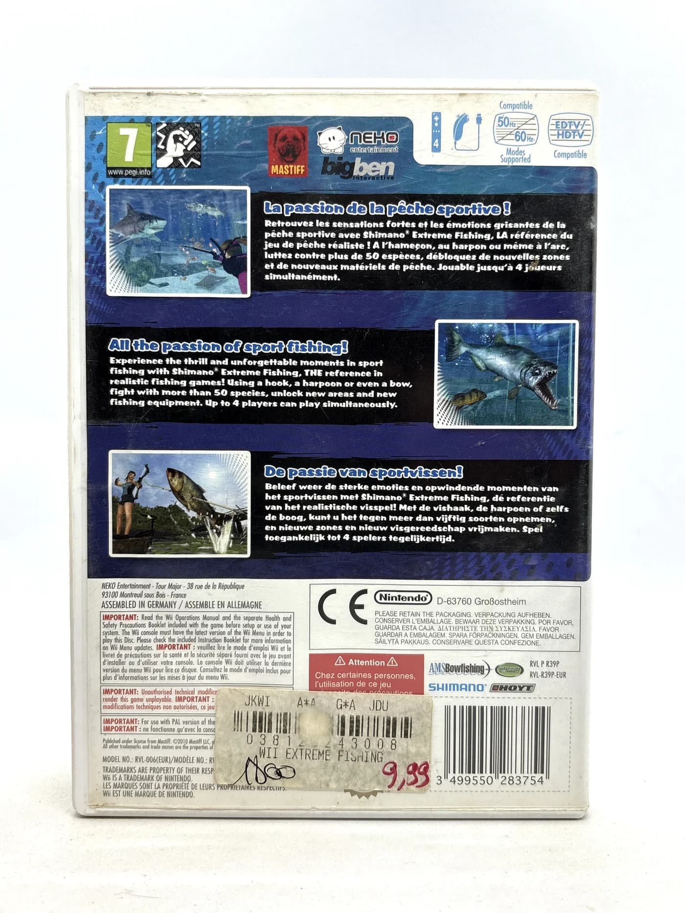 Shimano Extreme Fishing Nintendo Wii
